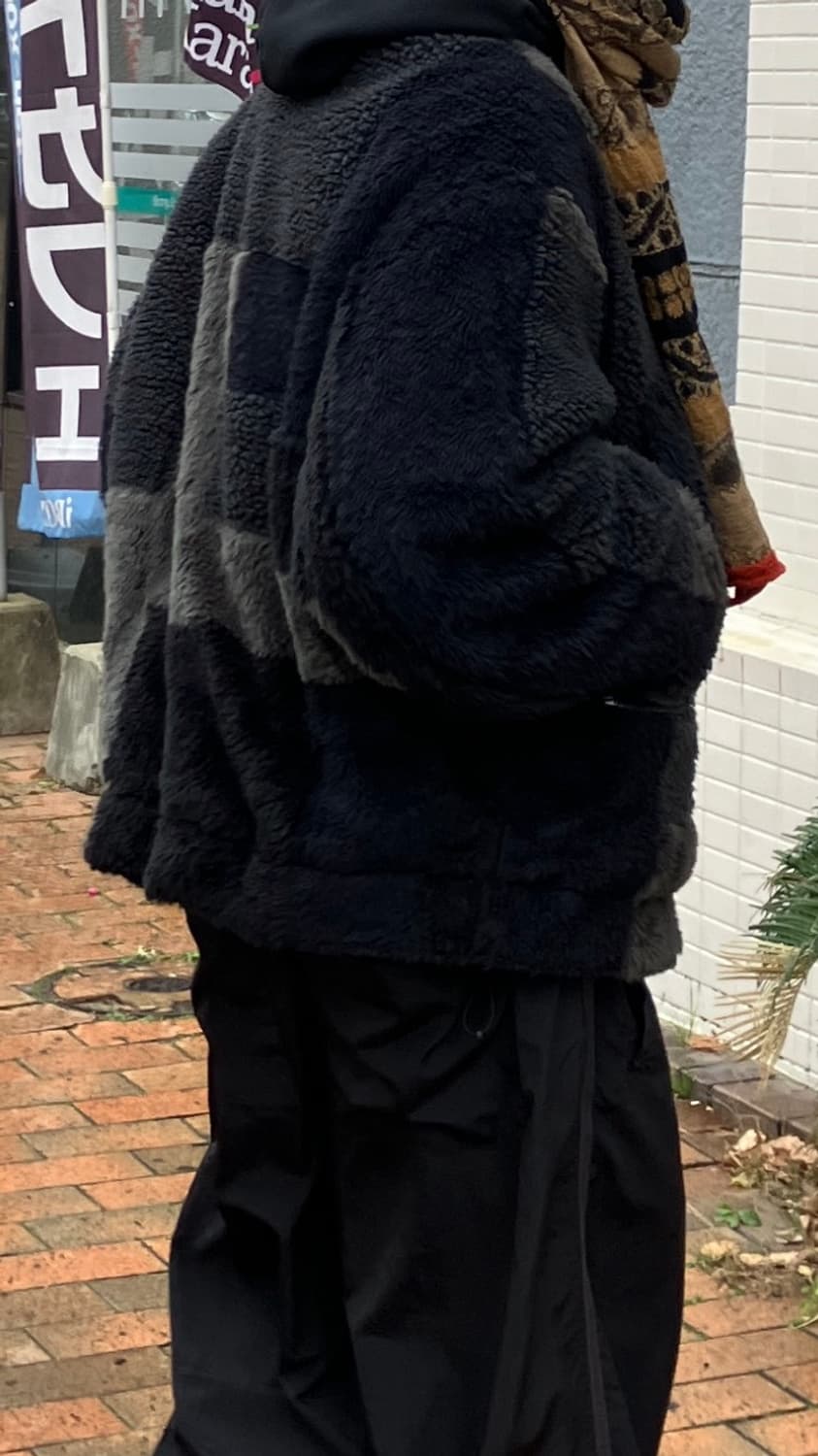 yoke 자카드 보아 스탠드 블루종 3(L) 상품이미지6