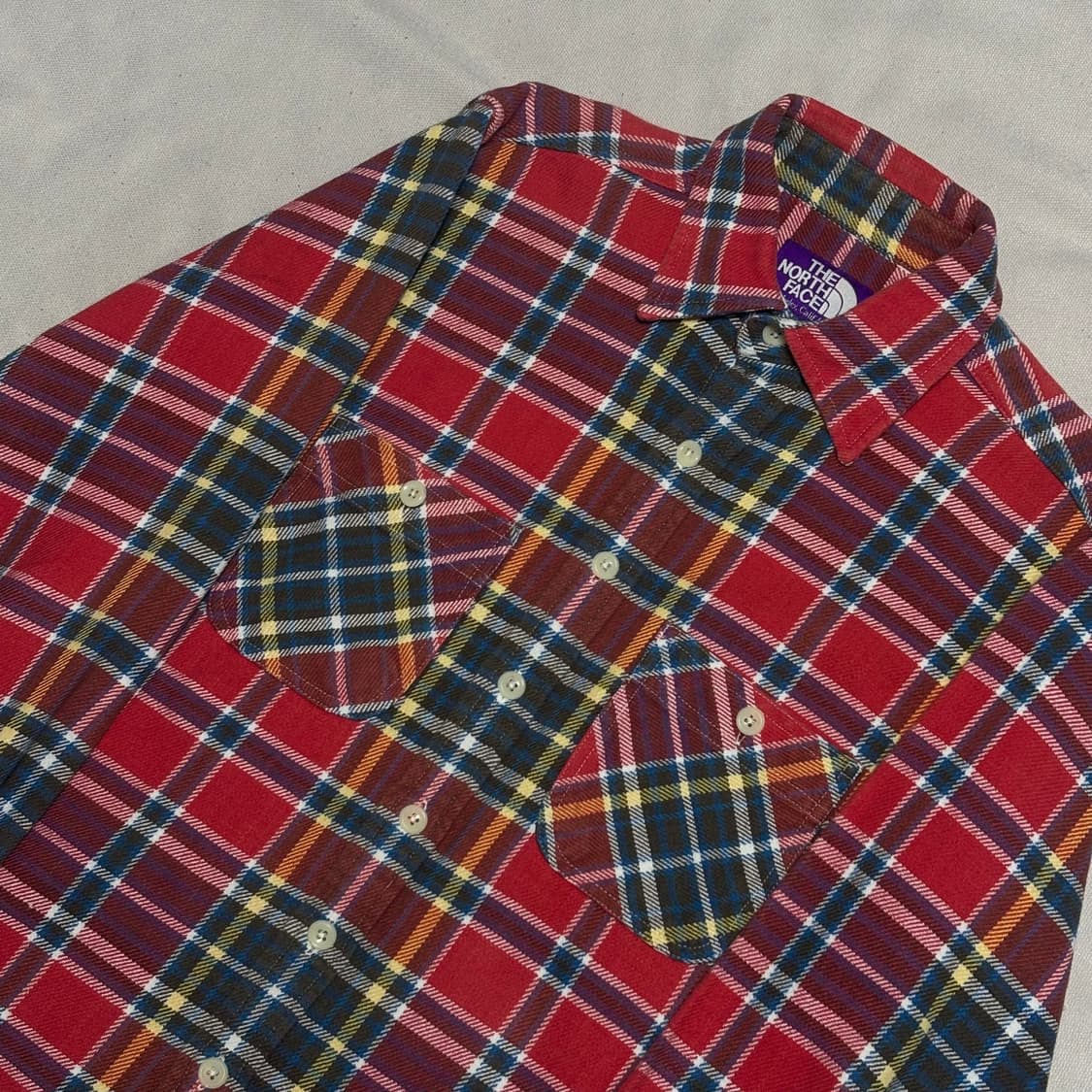 S 노스페이스 퍼플라벨 체크 셔츠  상품이미지1