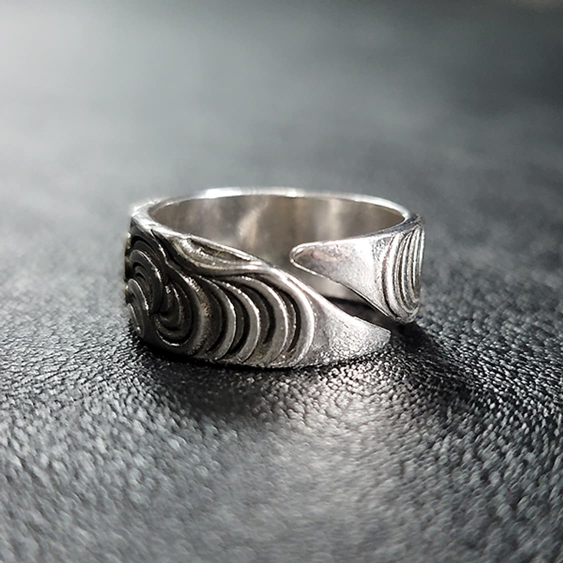 Avara 실버 남자 엔틱 빈티지 명품 고대 연꽃 반지 상품이미지5