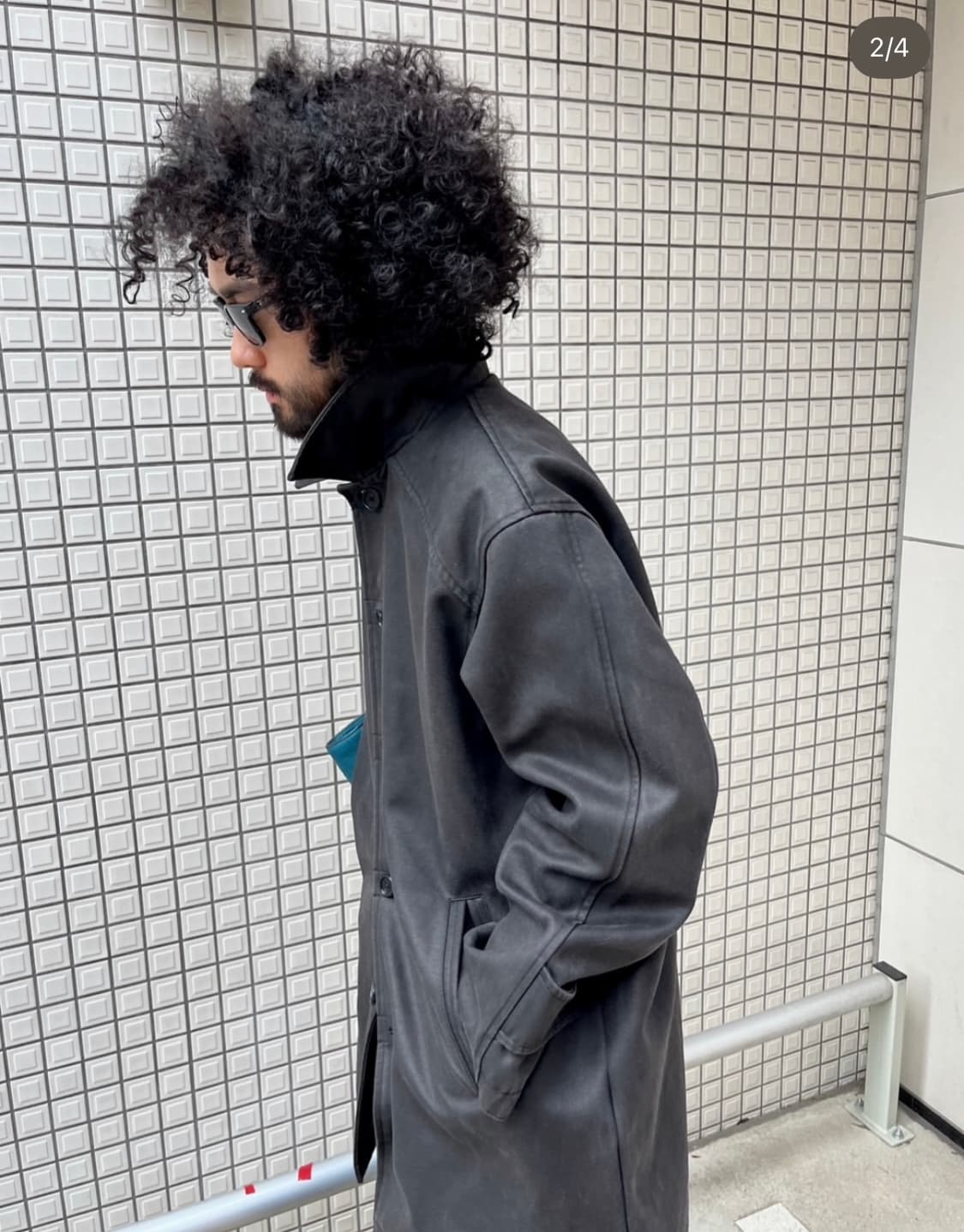 빈티지 카 코트 워시드 브라운 상품이미지2