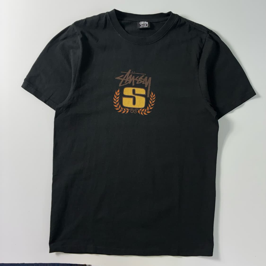 Stussy  스투시 s 리쓰 피그먼트 다이드 블랙 반팔티셔츠  상품이미지1