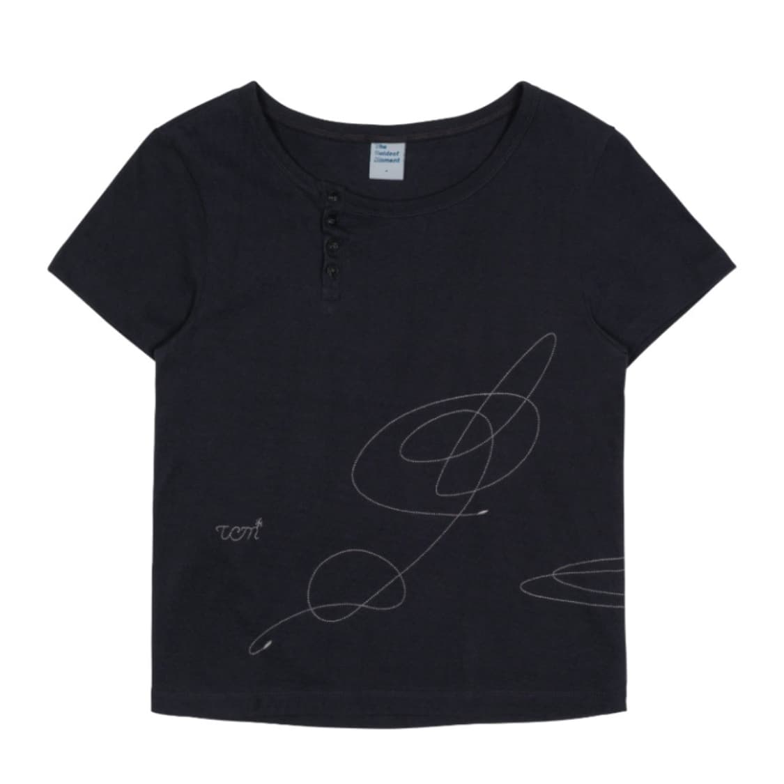 TCM stitch side henly neck T (navy) 상품이미지1