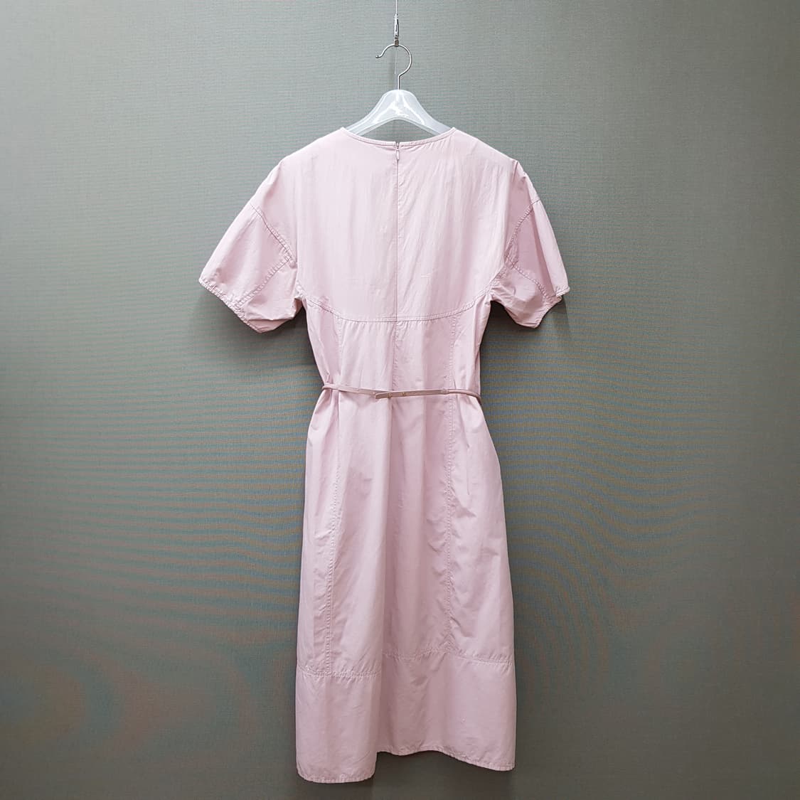 한섬 SJSJ 2021 벨트 포인트 반팔 원피스 76-90-155사이즈 상품이미지5