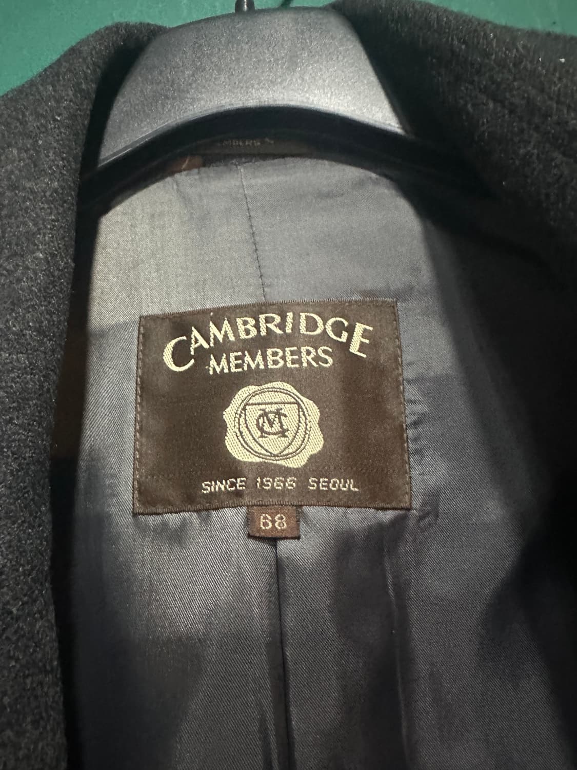 캠브릿지맴버스 차콜 더블코트 105 상품이미지4