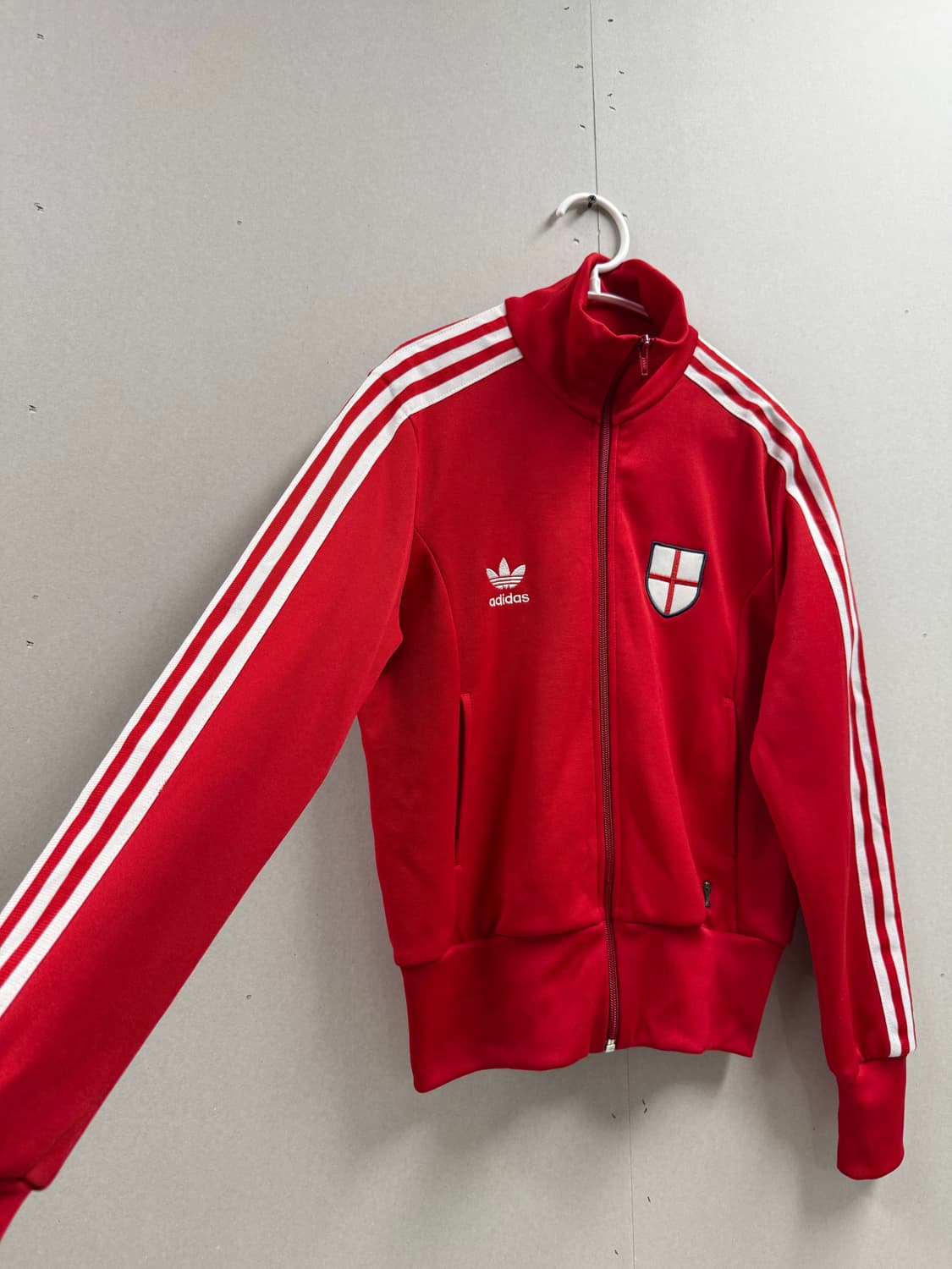 여성 90 / 아디다스 잉글랜드 져지 트랙탑 레드 상품이미지3