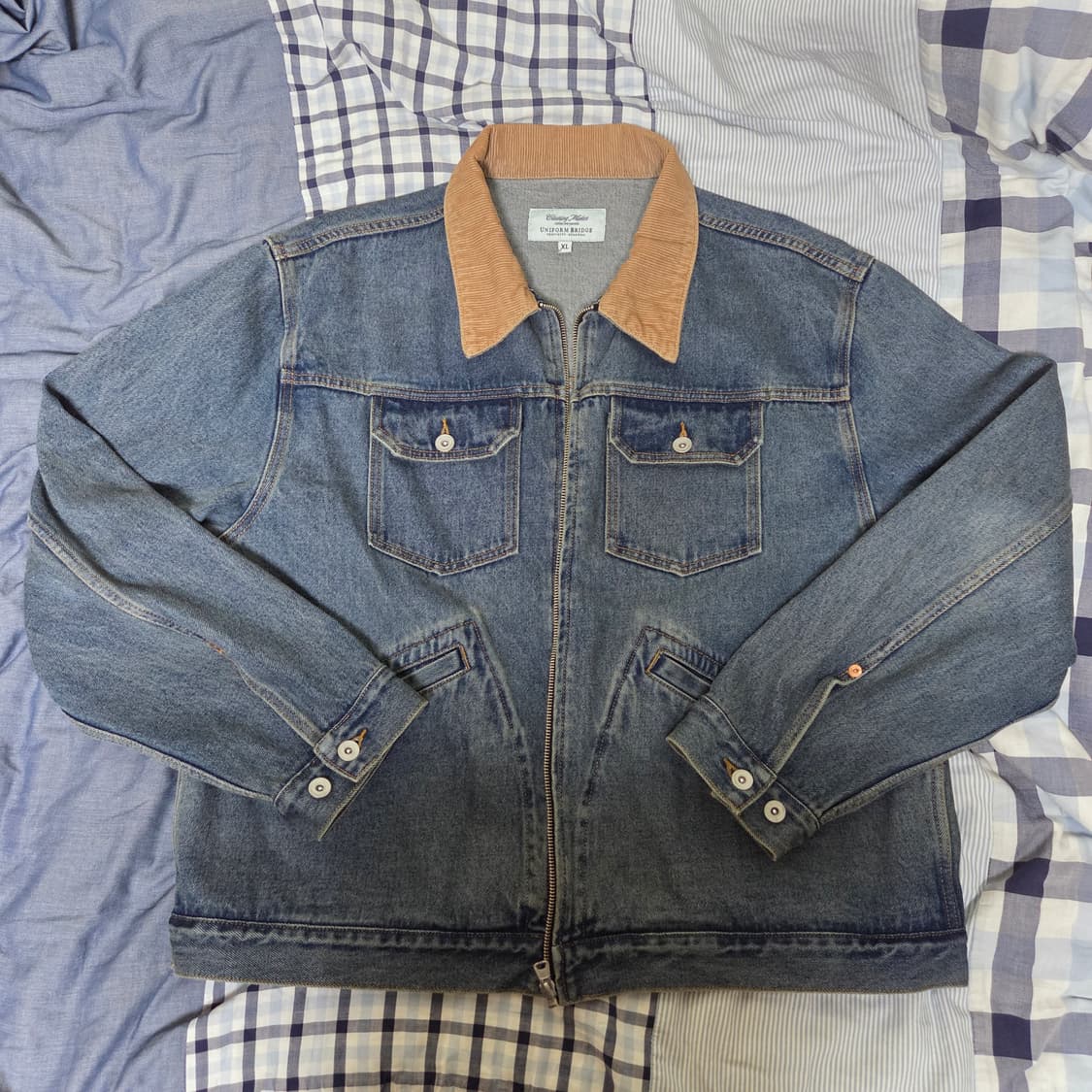 [새상품] 유니폼브릿지 zip-up denim trucker jacket 상품이미지6