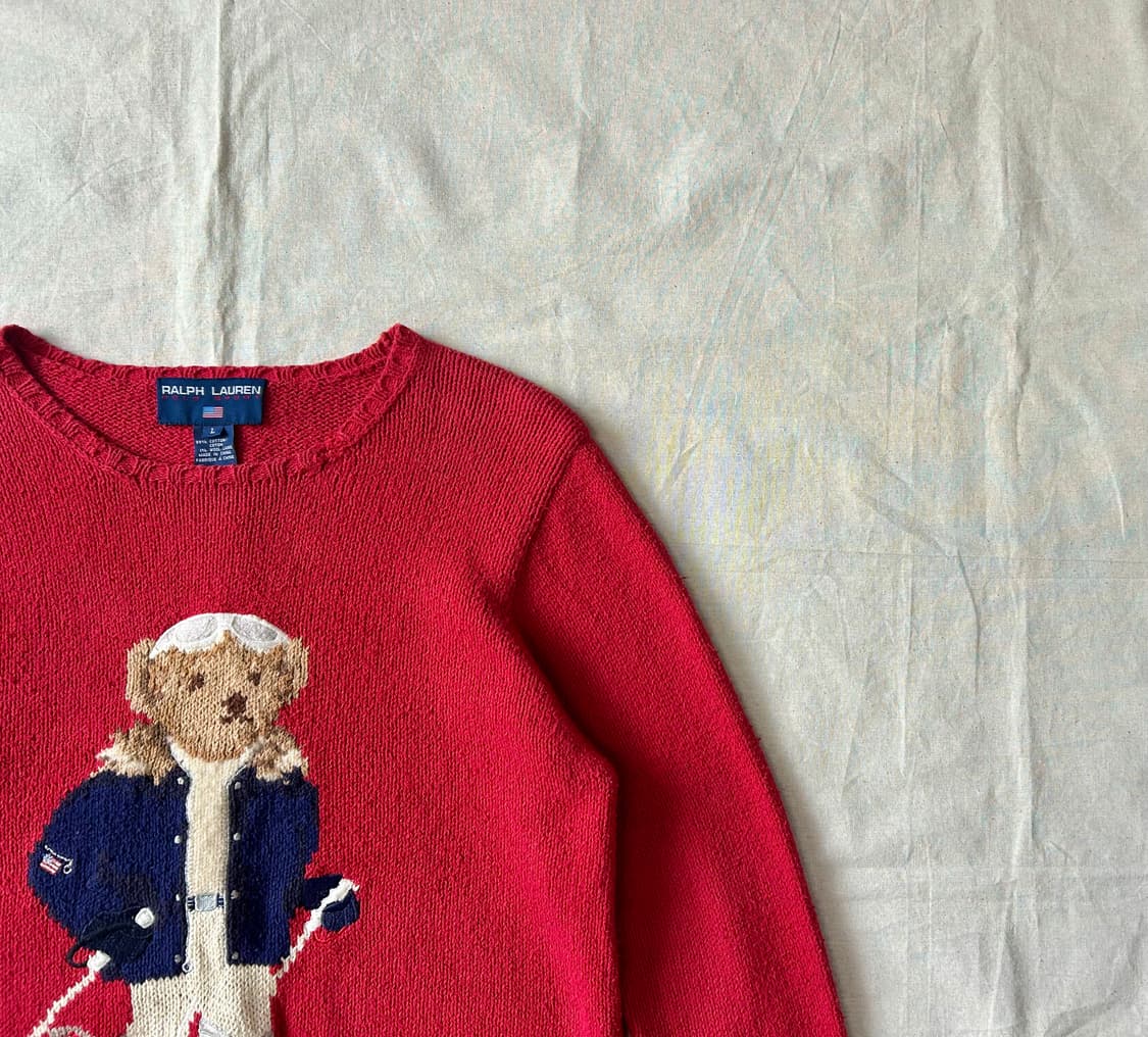 90s Ralph Lauren Polo Sport 폴로베어 스웨터 상품이미지2