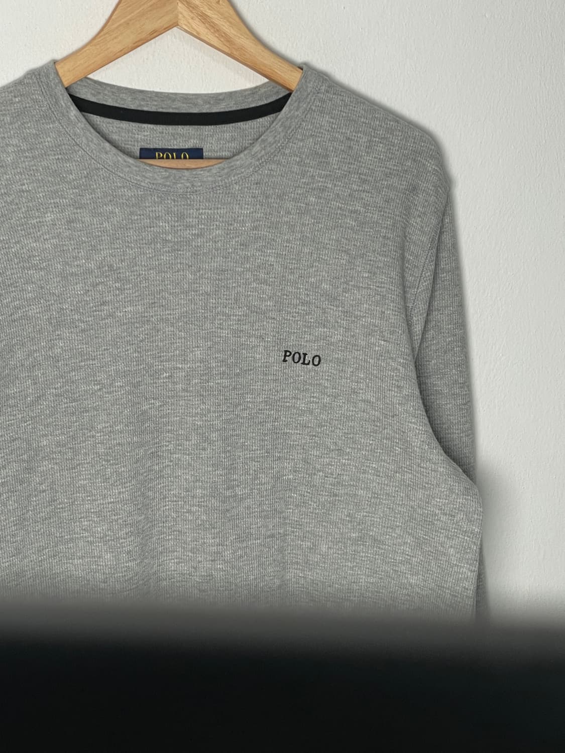 폴로 그레이 와플 니트 상품이미지3