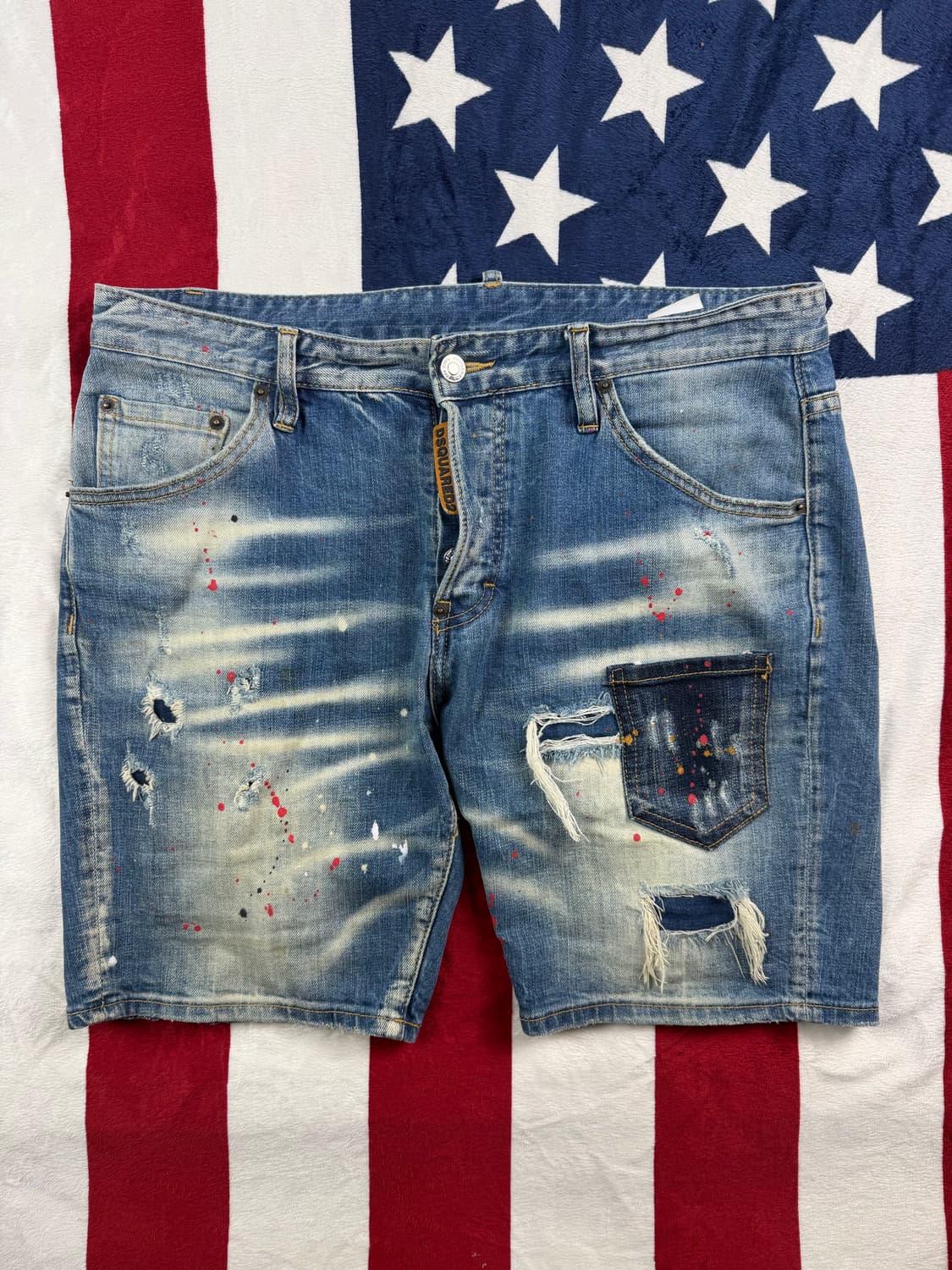 [정품 / 희귀] 디스퀘어드2 RAVE ON 데님 반바지 상품이미지2