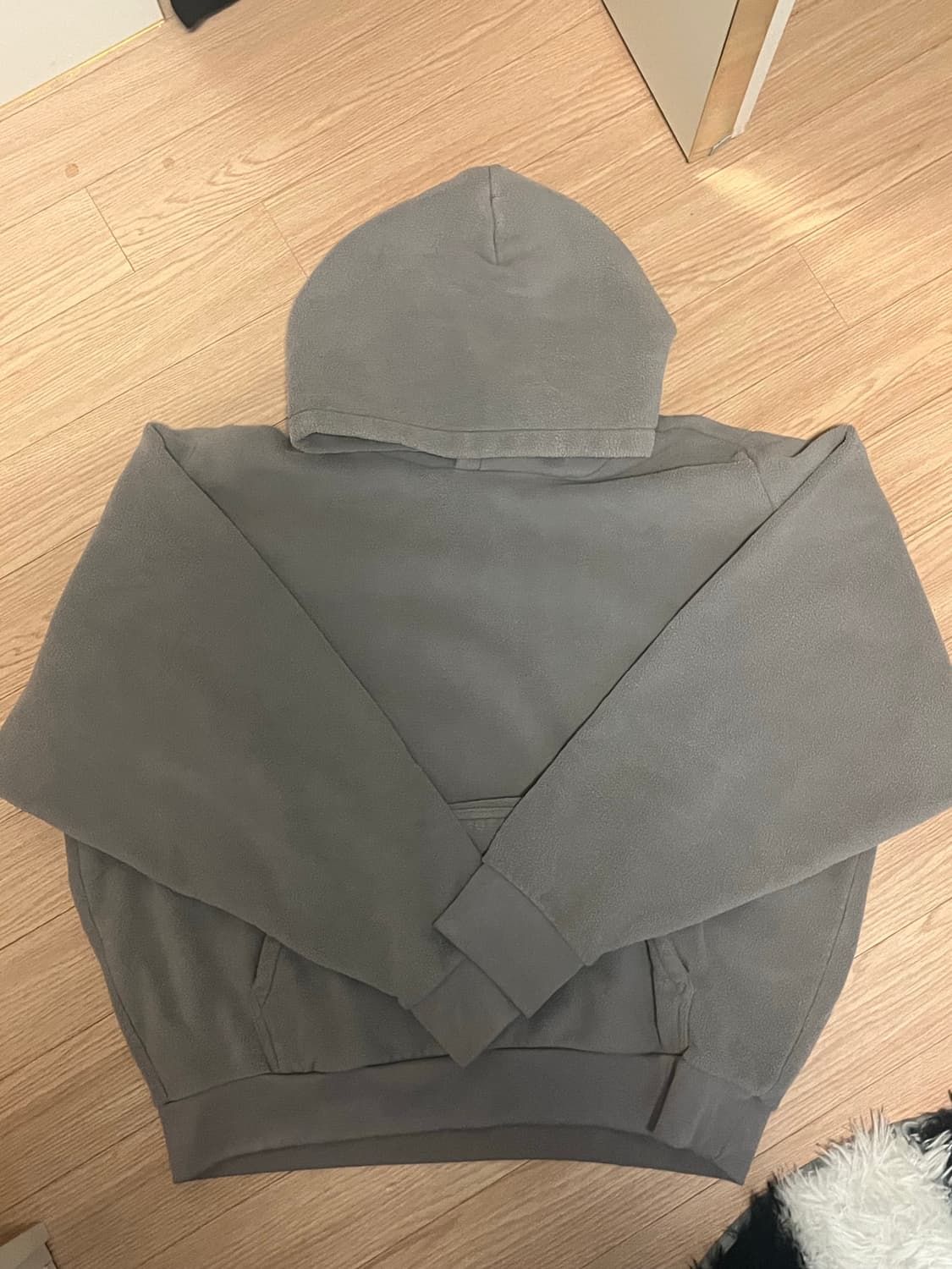 [XXL] 이지갭 폴라플리스 레귤러 후디 (그레이) 상품이미지2