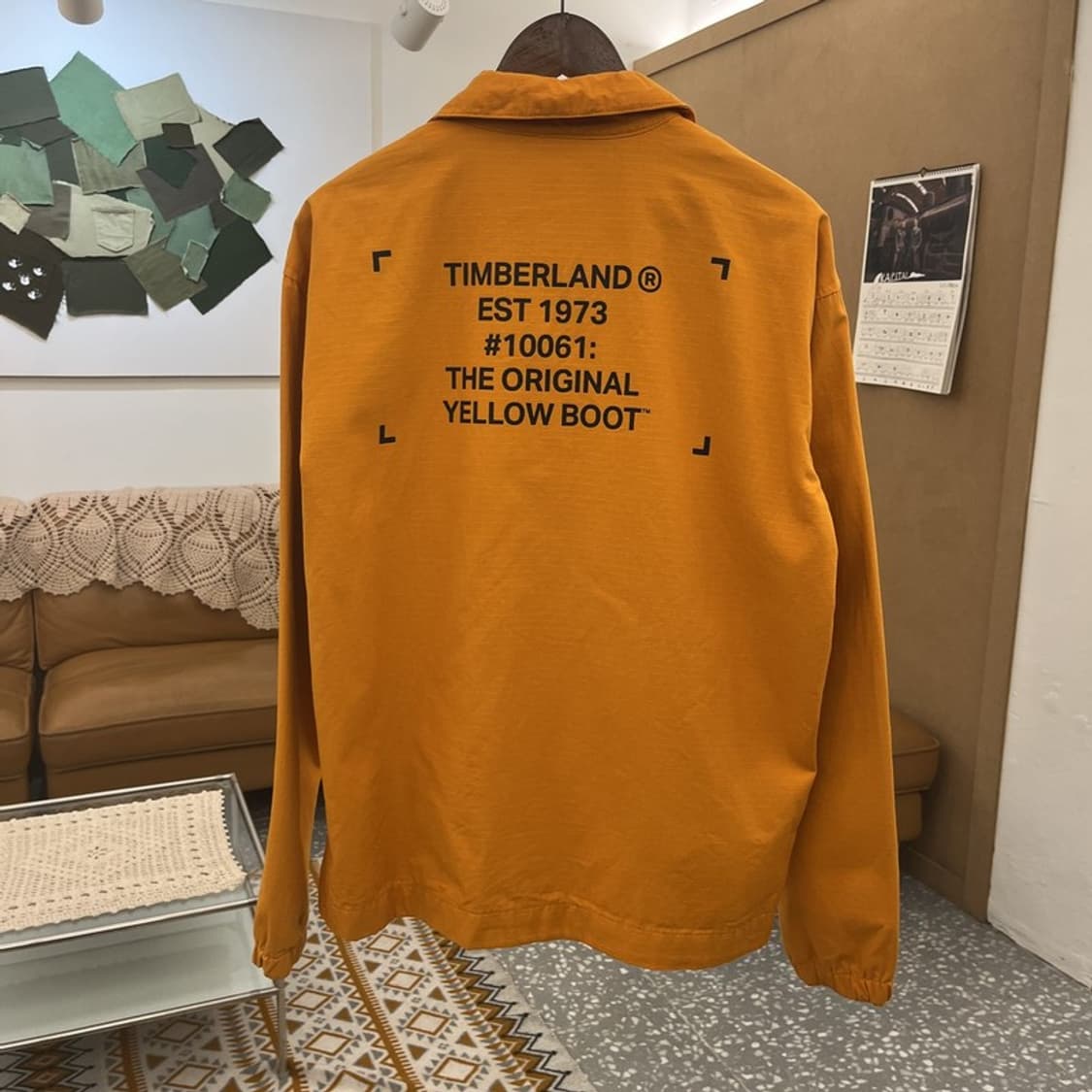 팀버랜드 올드스쿨 레트로 머스타드 립스탑 코치 자켓 M C10667 상품이미지4