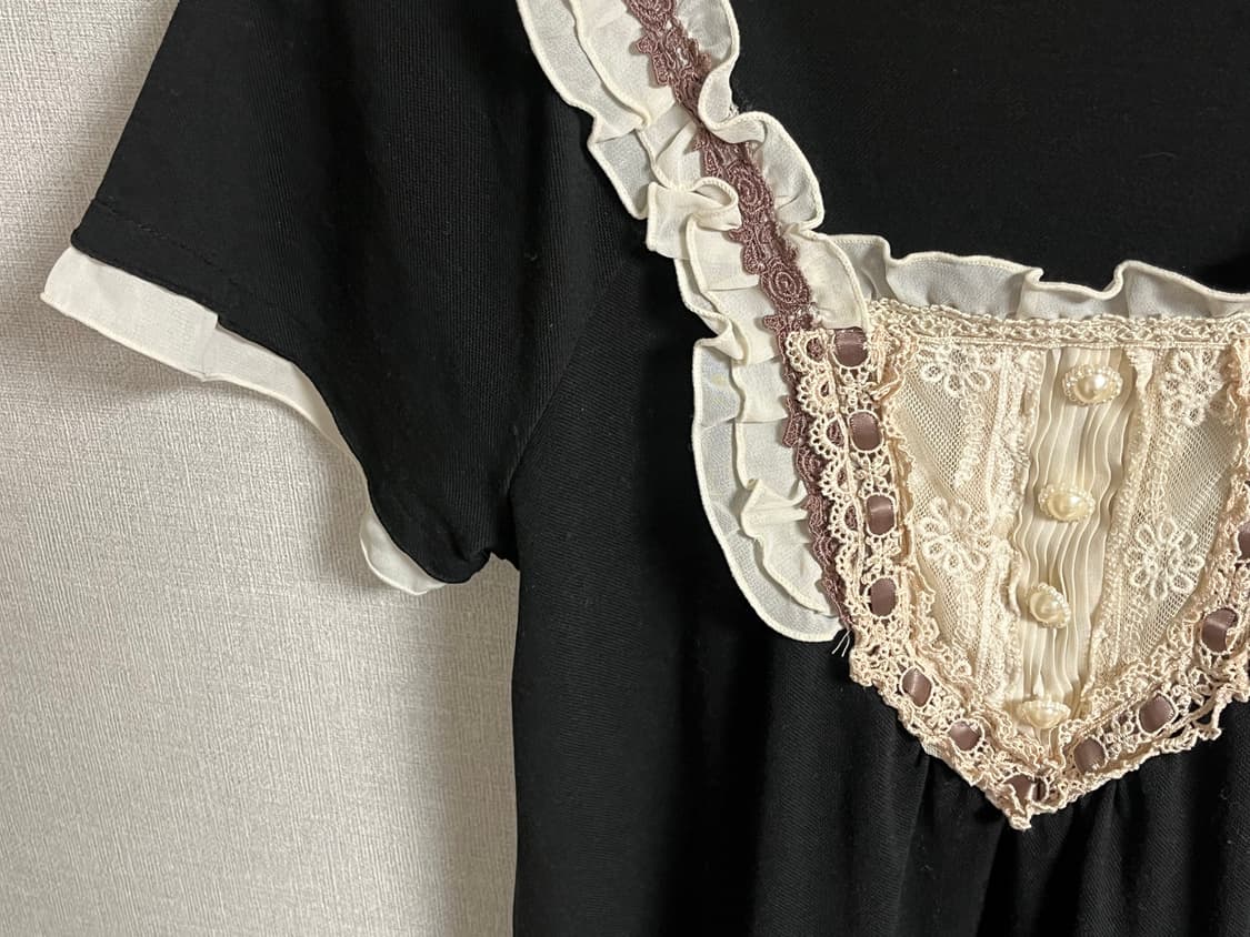 [로맨틱 / 라떼] axes femme 반팔 원피스 상품이미지3