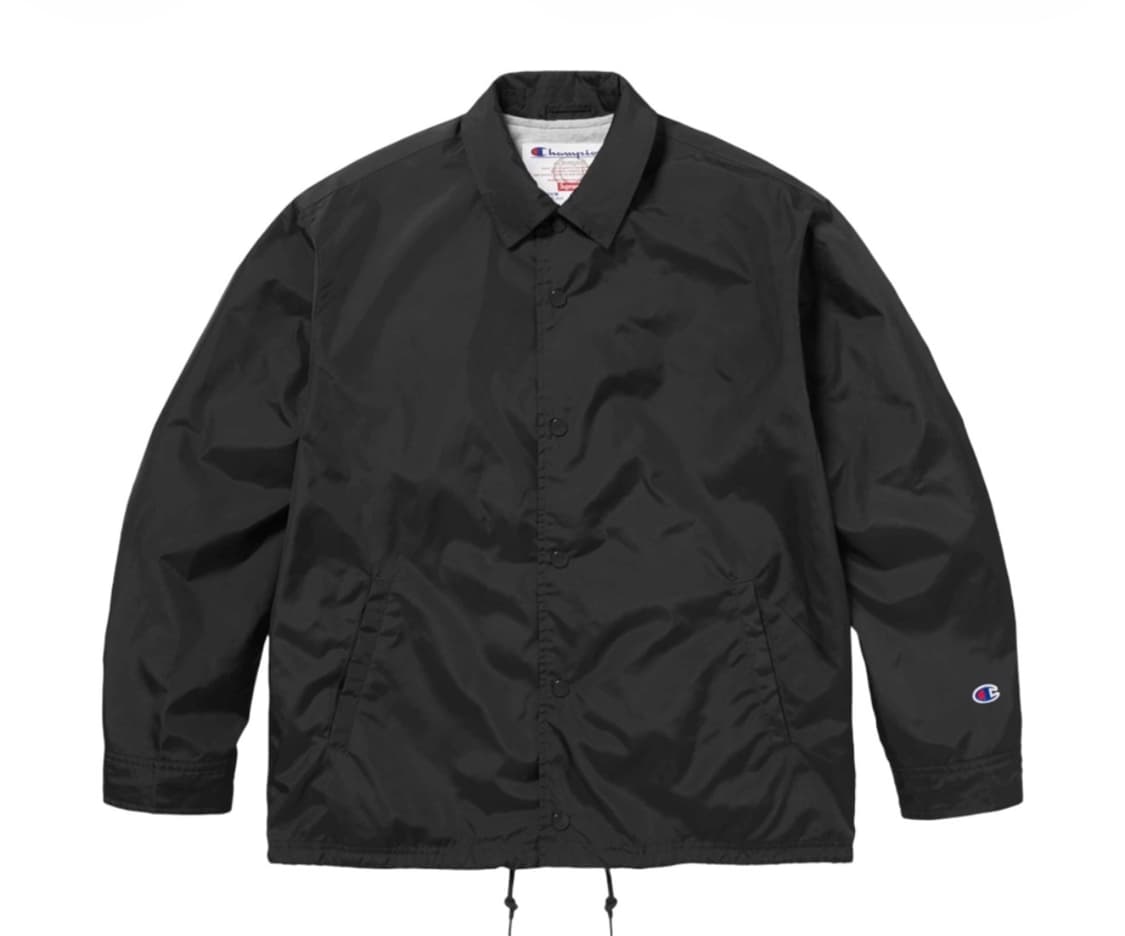 [XL]슈프림 챔피언 코치 자켓 블랙 상품이미지2