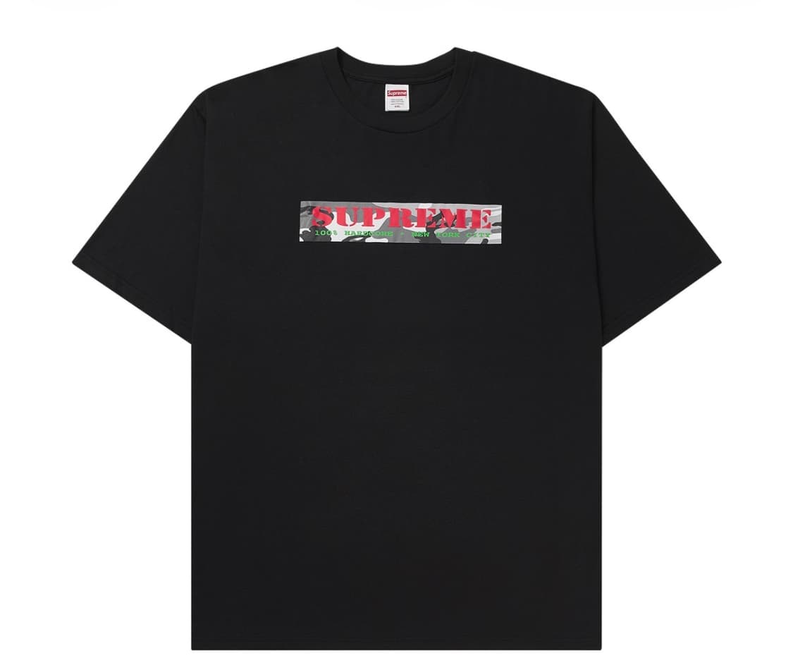 슈프림 하드코어 티셔츠 블랙 - 25SS 상품이미지1