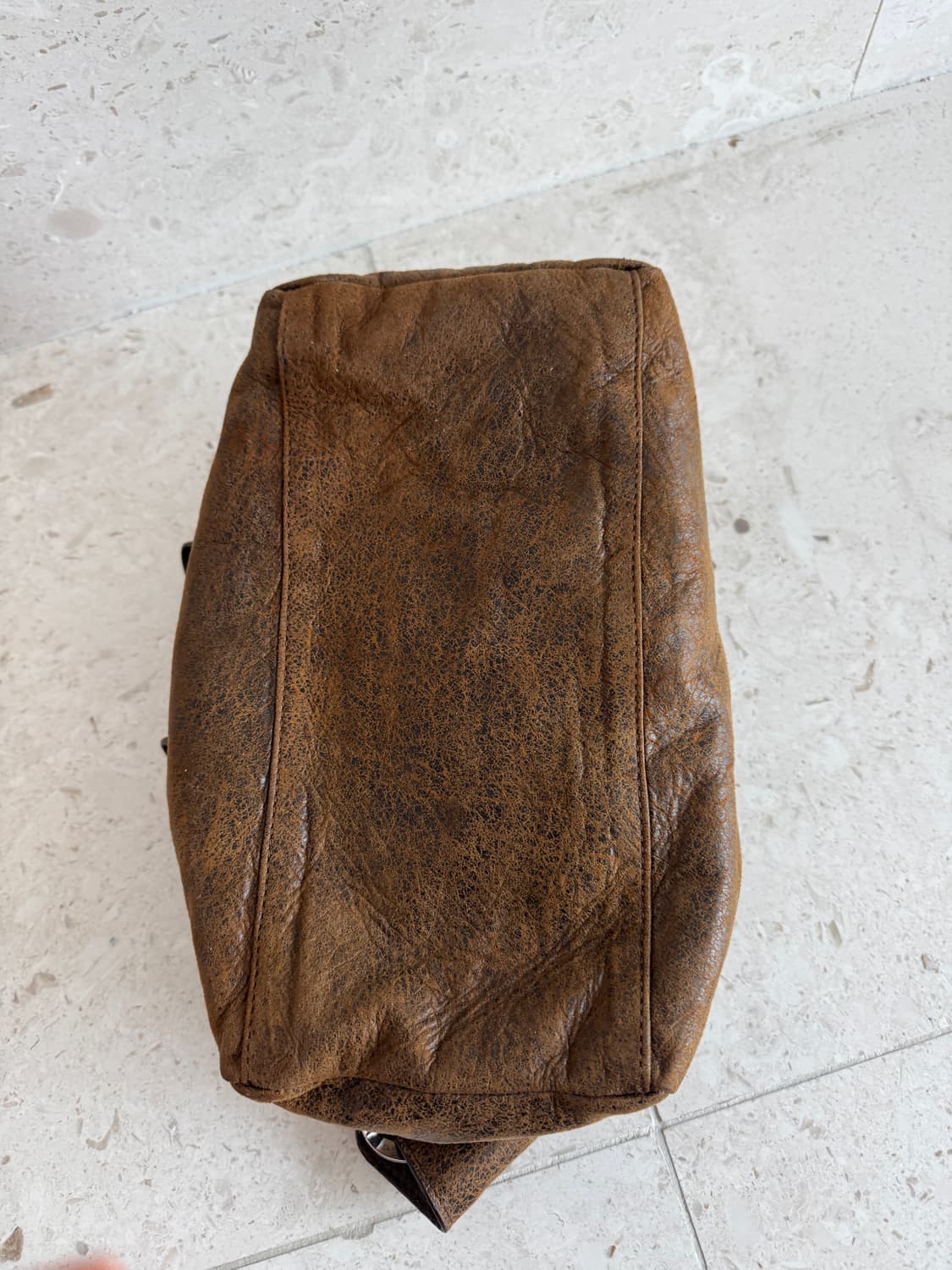 팔로마울 Paloma wool 스퀘어 티백 가방 os 브라운  상품이미지8