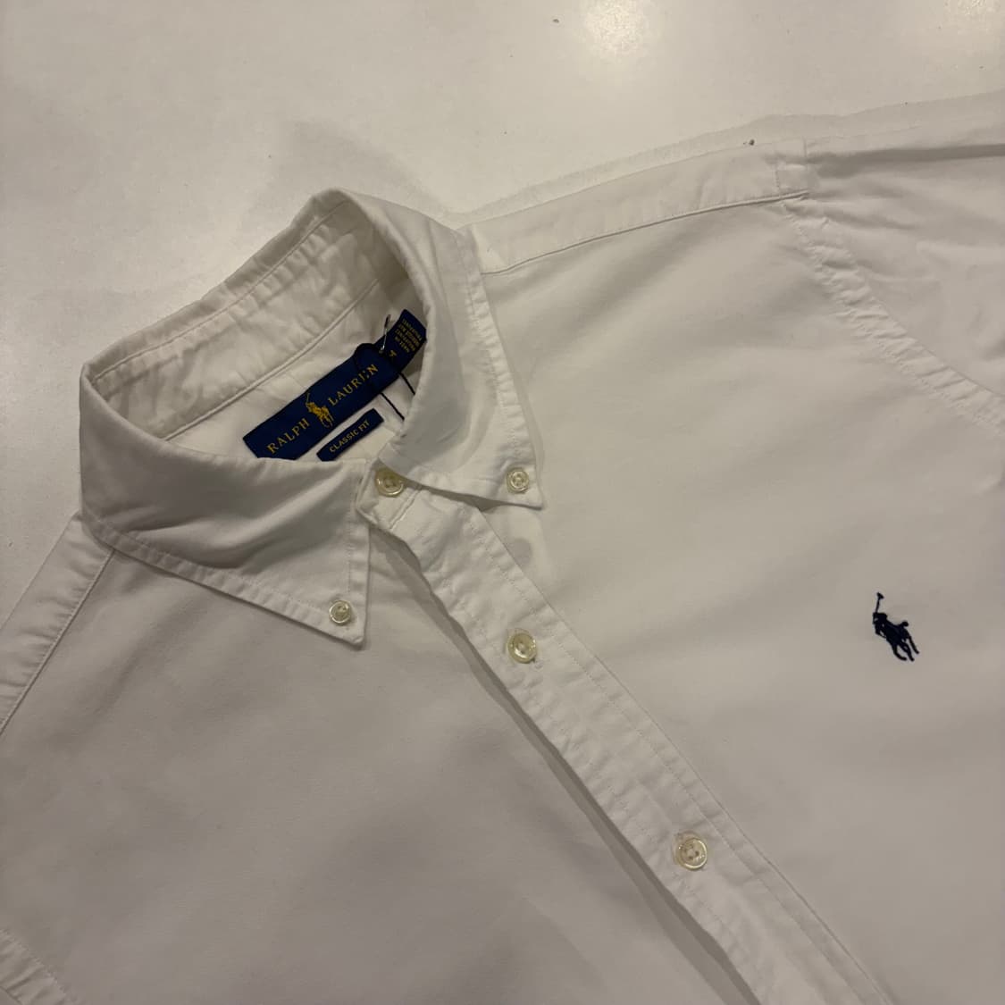 [M] 폴로 랄프로렌 클래식핏 옥스포드 셔츠 화이트 D662 상품이미지3