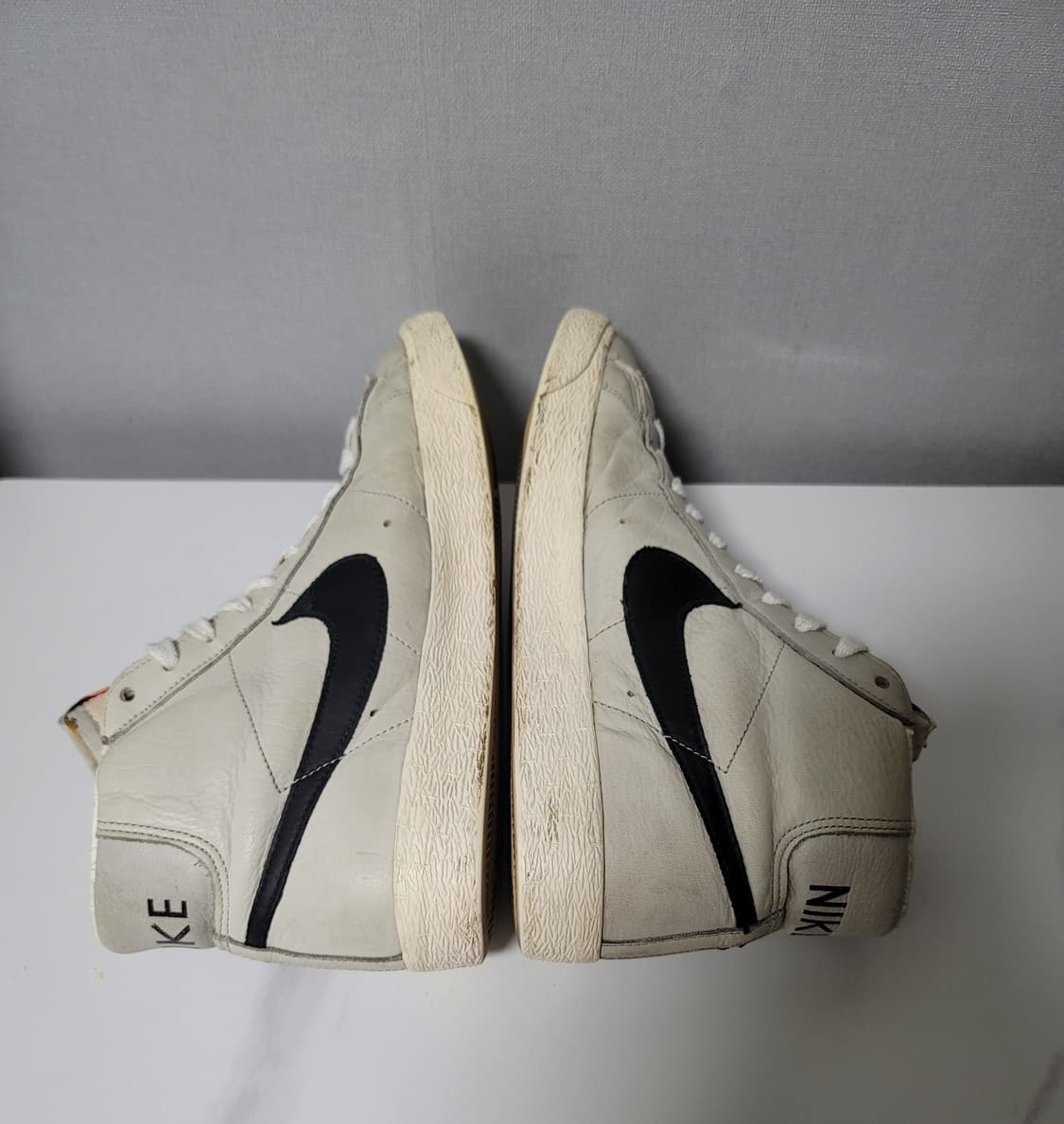 NIKE VNTG 09s  나이키 빈티지 블레이저 레더 회검 원판 270 상품이미지7