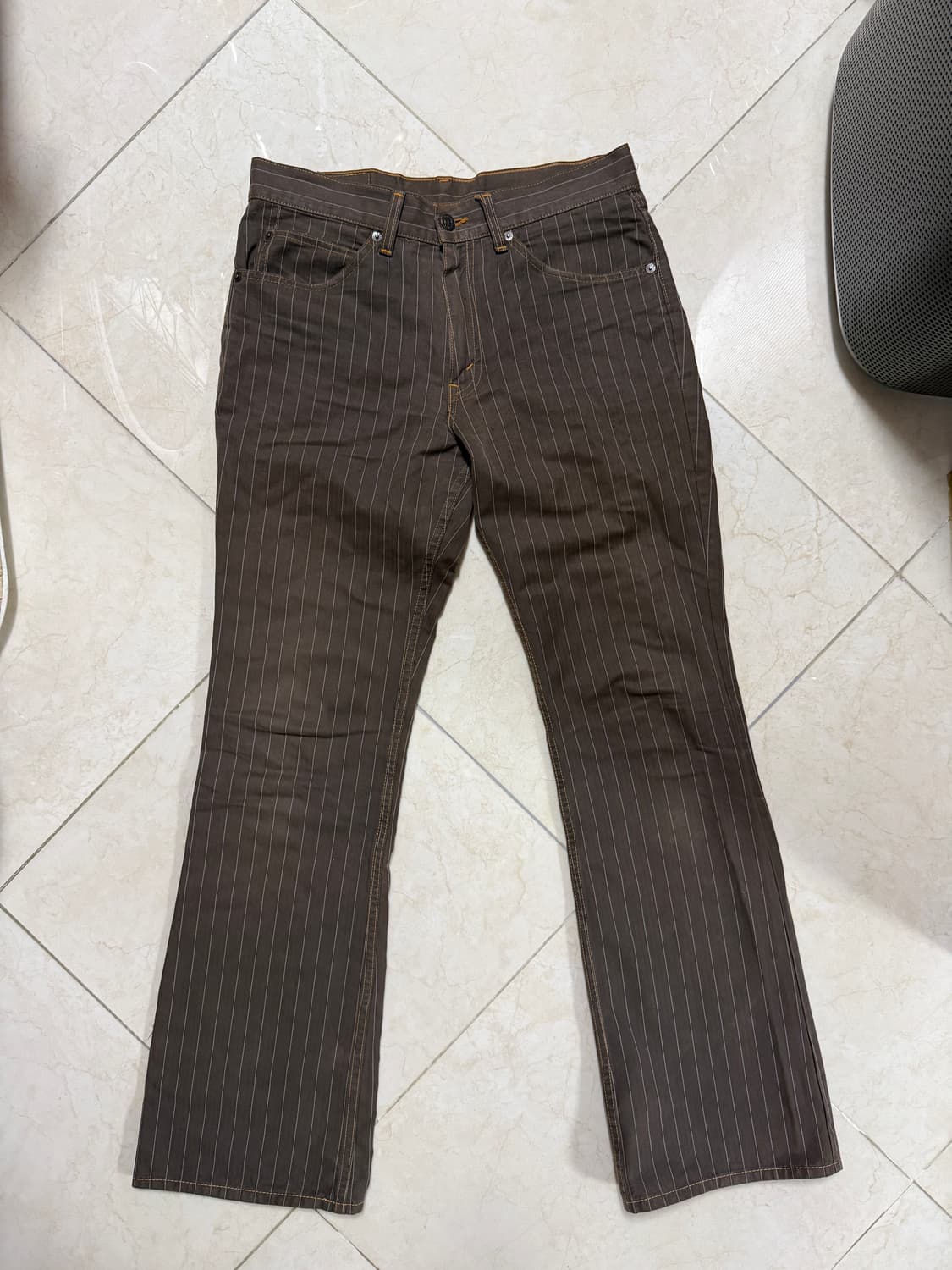 리바이스 스트라이프 부츠컷 팬츠 32 상품이미지1