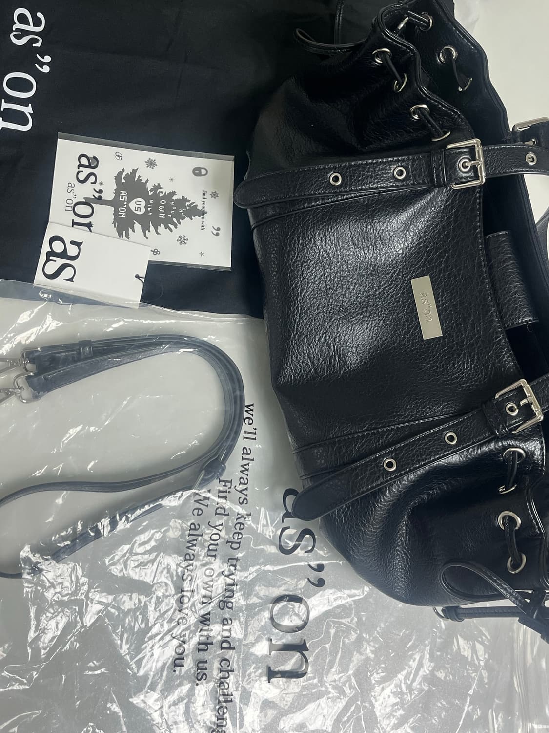 애즈온 헤븐백 블랙색상 팝니다! 상품이미지2