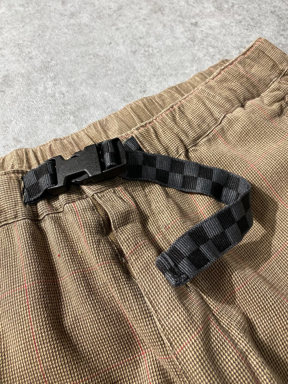 [L] 90-00s VANS 반스 멀티지퍼 체크 버뮤다팬츠 상품이미지3