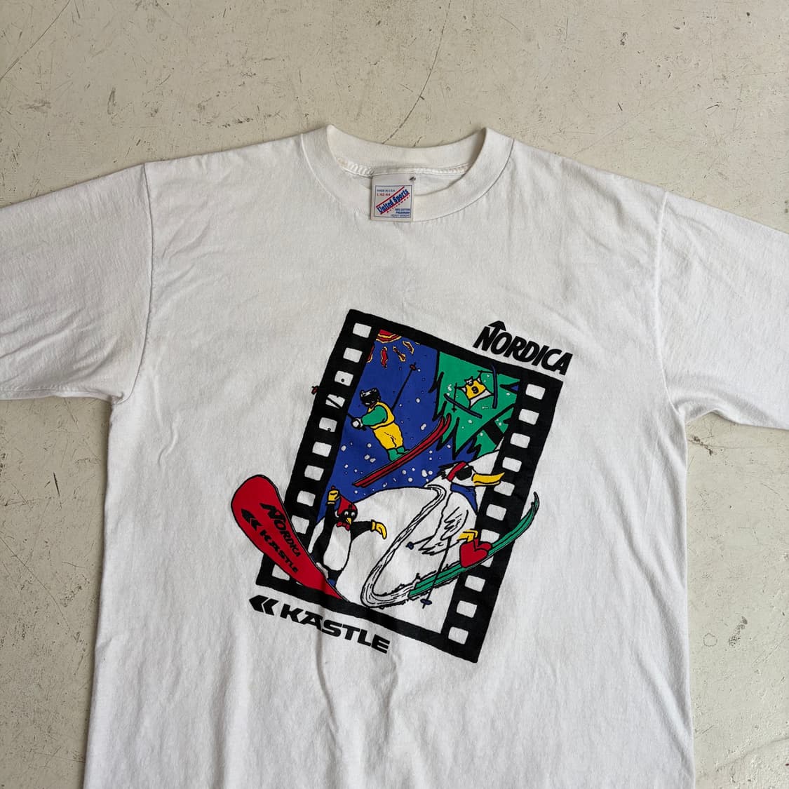 90s USA 빈티지 싱글스티치 반팔티 L 상품이미지4