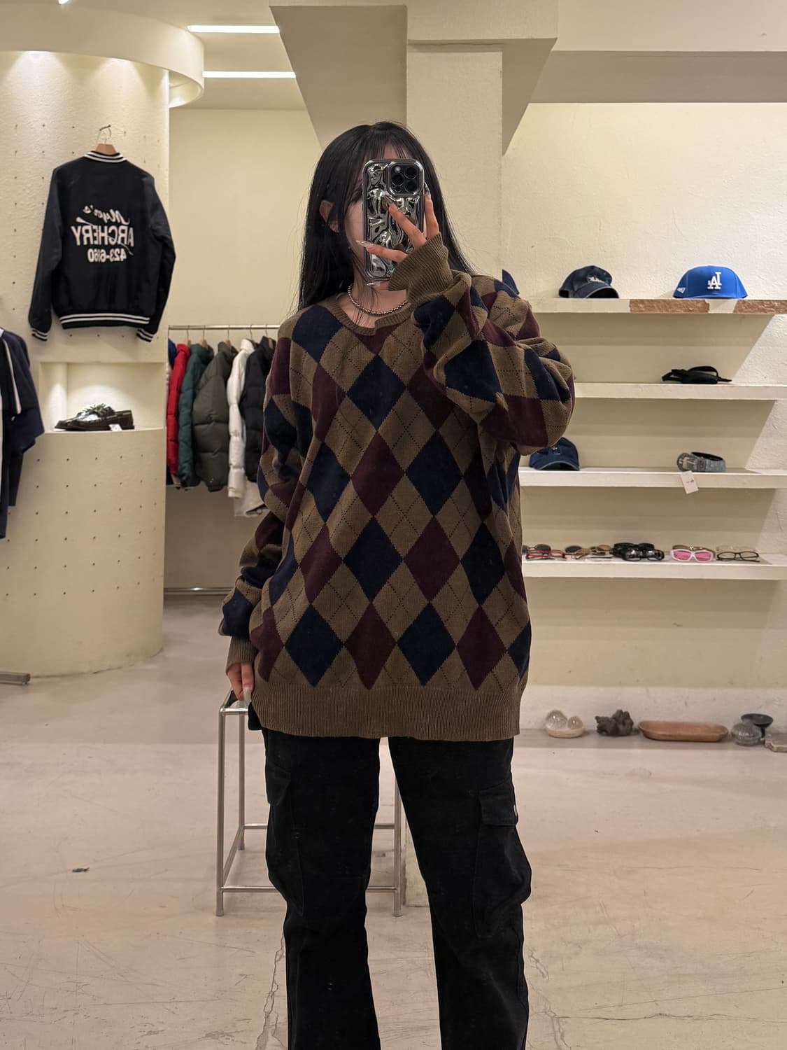 폴로 랄프로렌 램스울 아가일 니트 U1042 상품이미지1