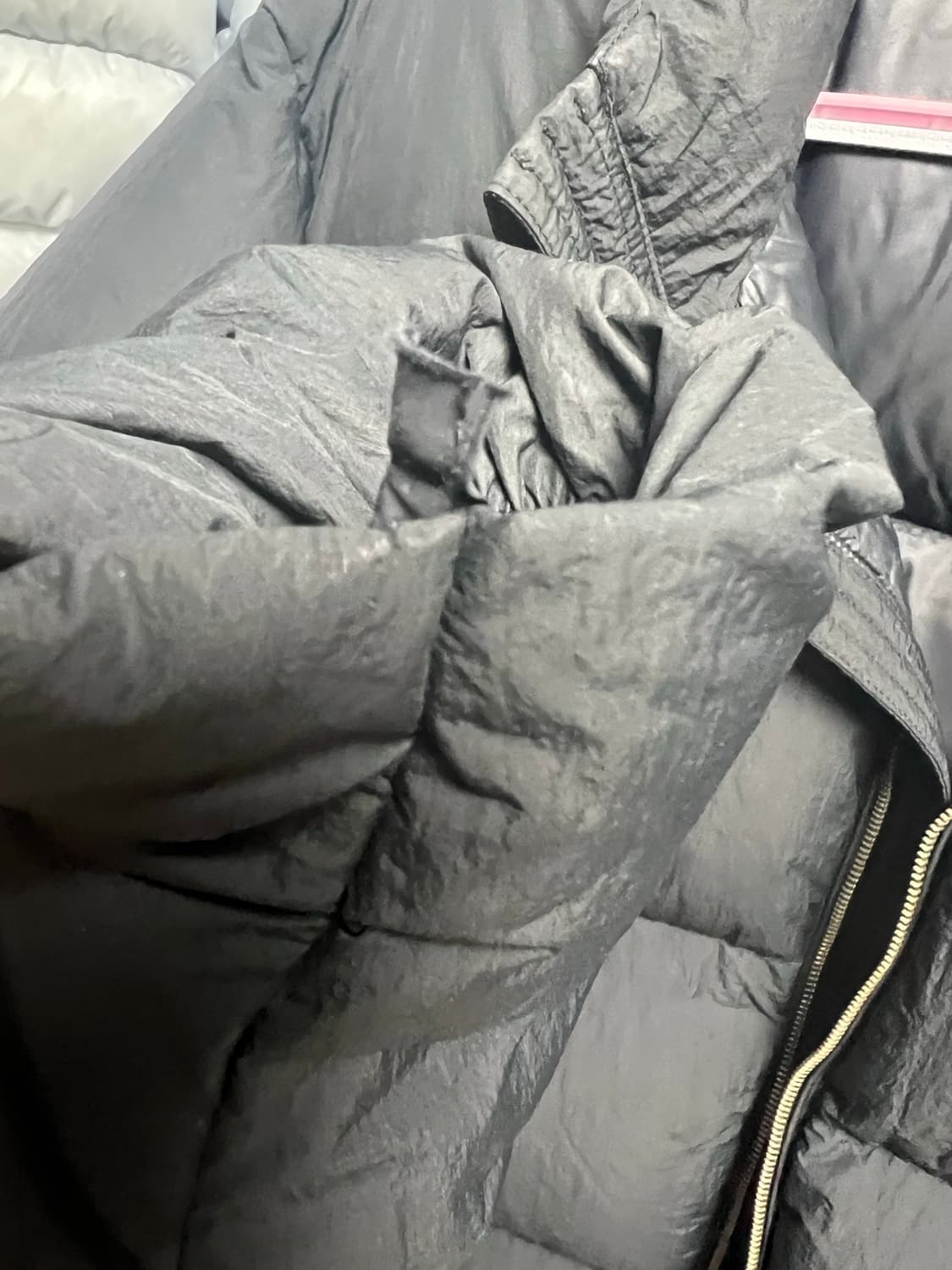 스투시 나일론 다운패딩 블랙 L 상품이미지4