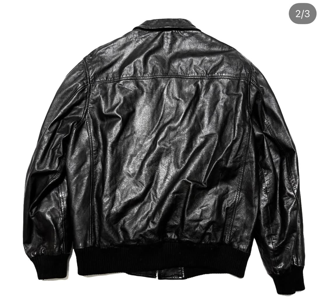 레더 블루종 자켓 상품이미지2