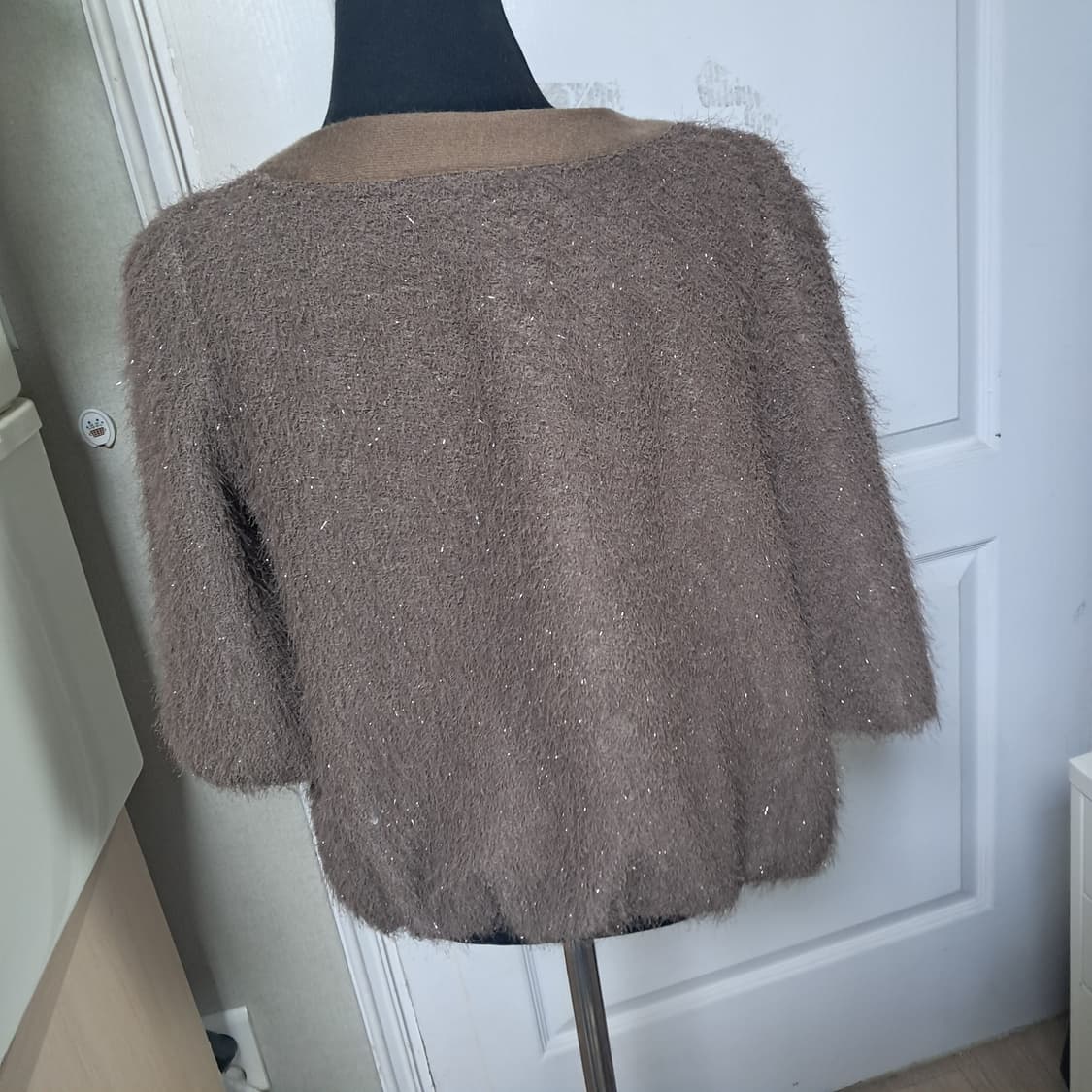 잇미샤 브라운 펄 가디건 44~55(상태상급) 상품이미지3