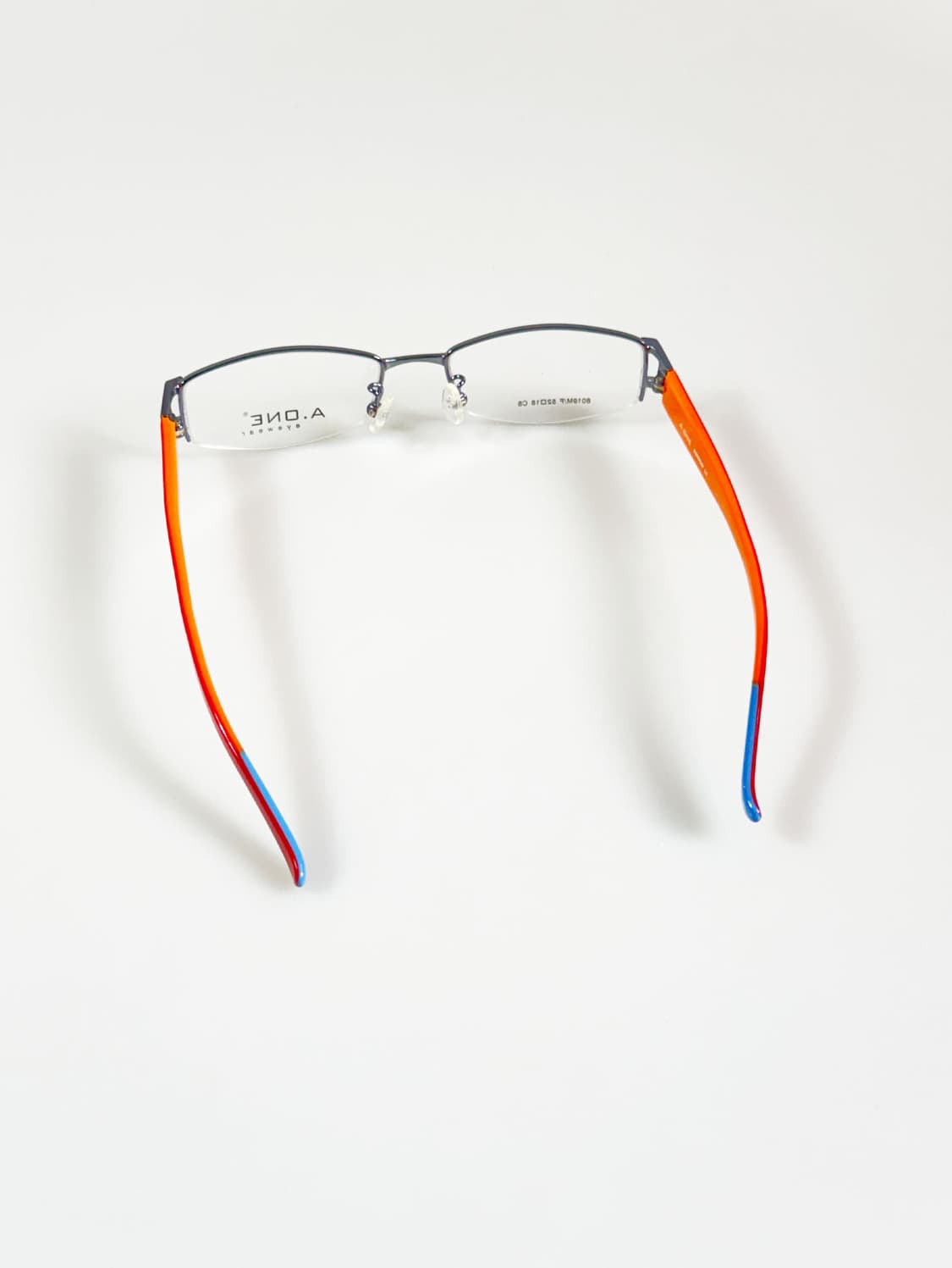 A.ONE 반무테 스퀘어 메탈 프레임 빈티지 안경 상품이미지5