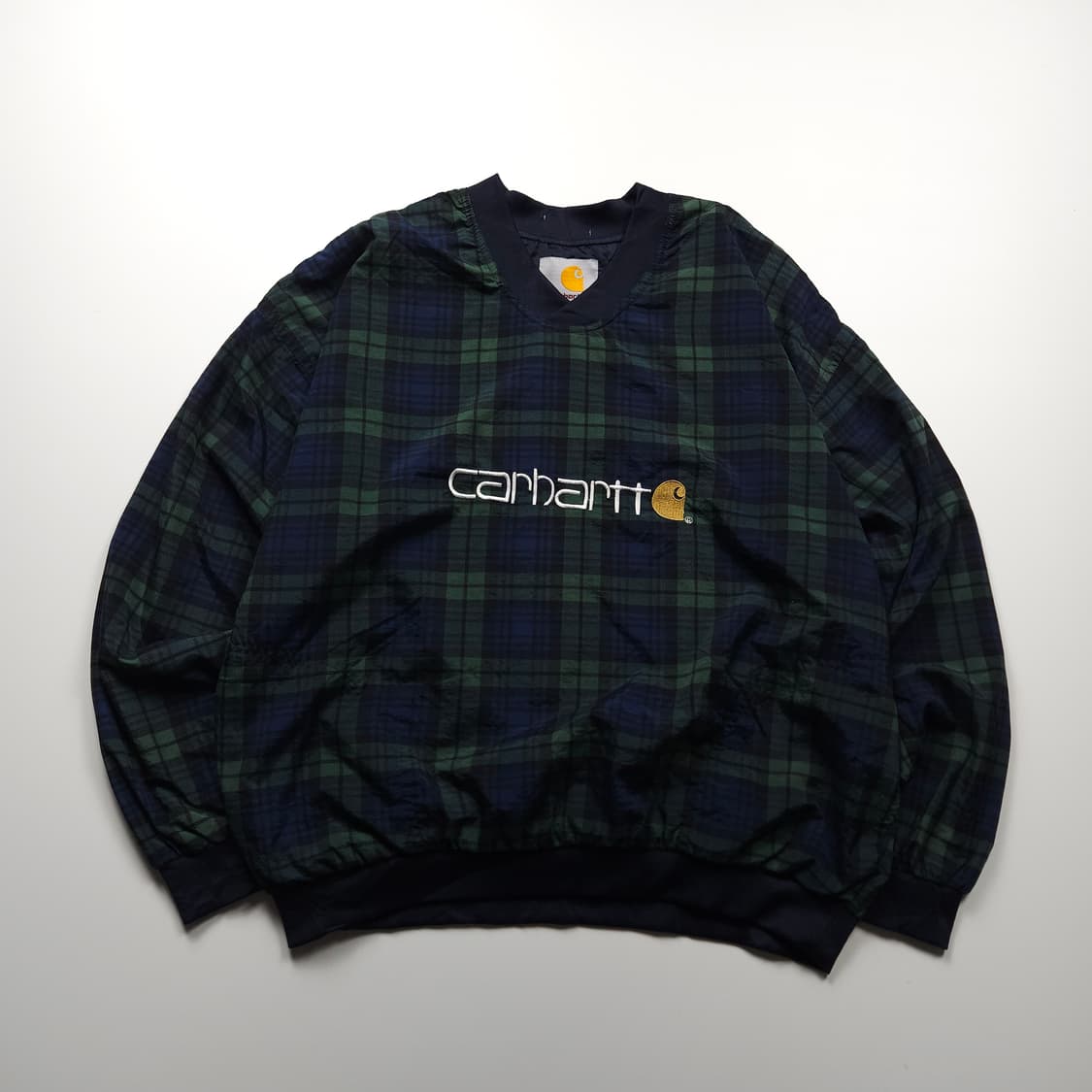 칼하트 올드스쿨 빅로고 박시핏 체크 우븐 웜업 (XL) 상품이미지1