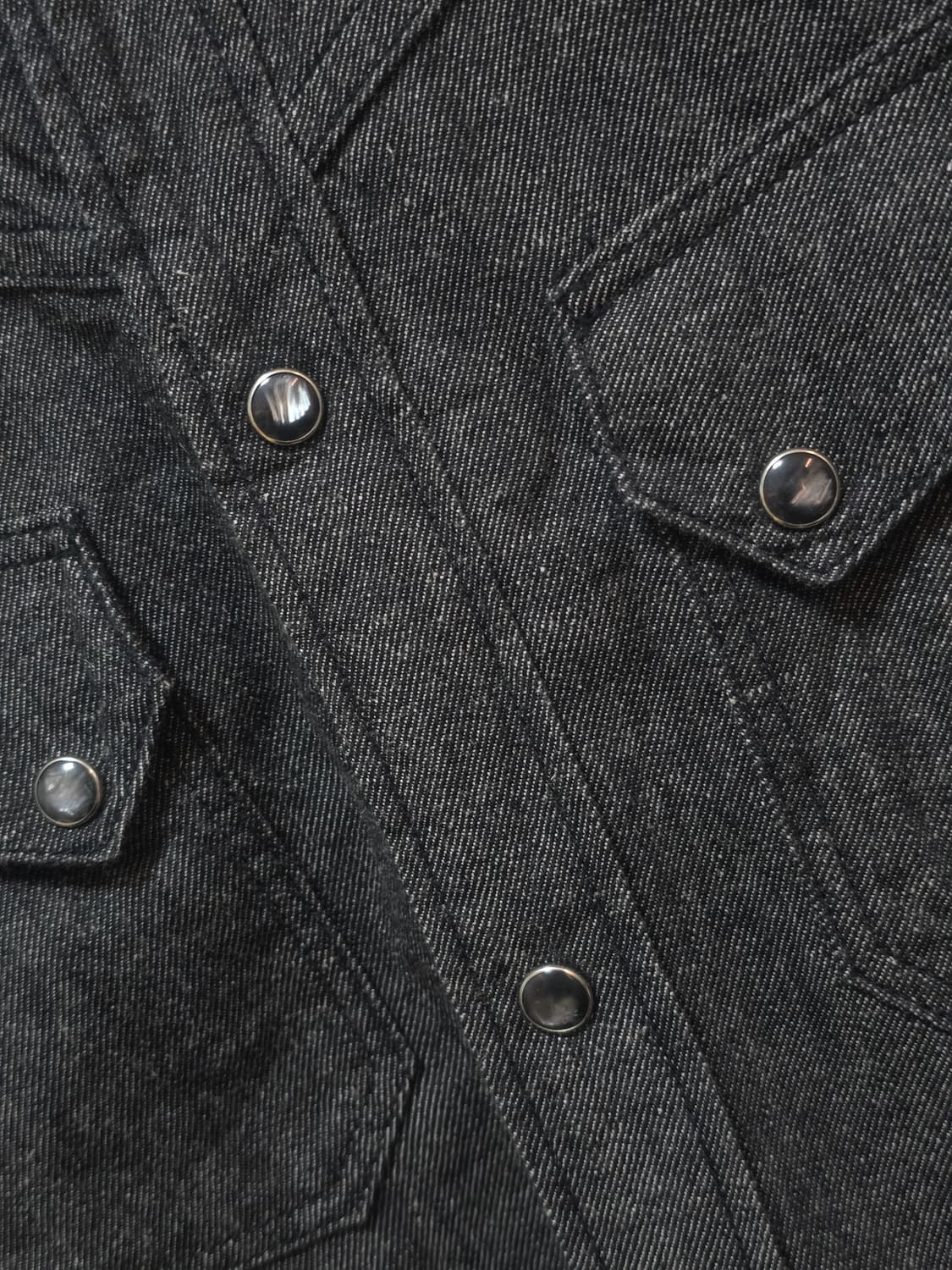 YCHAI 이카이 웨스턴 데님 셔츠 S 상품이미지5