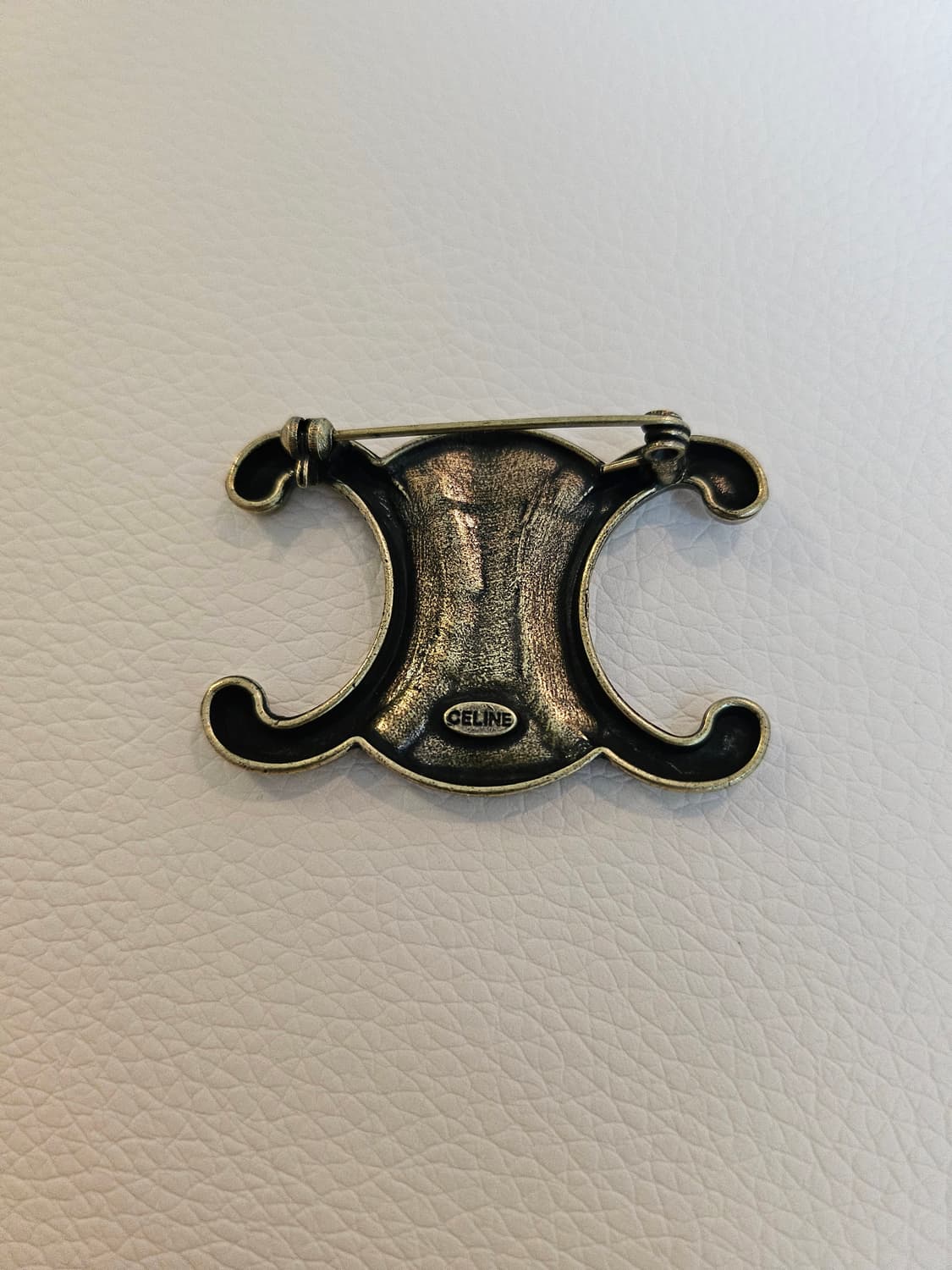 셀린느 트리오페 앤틱풍골드 브로치 업사이클링 상품이미지3