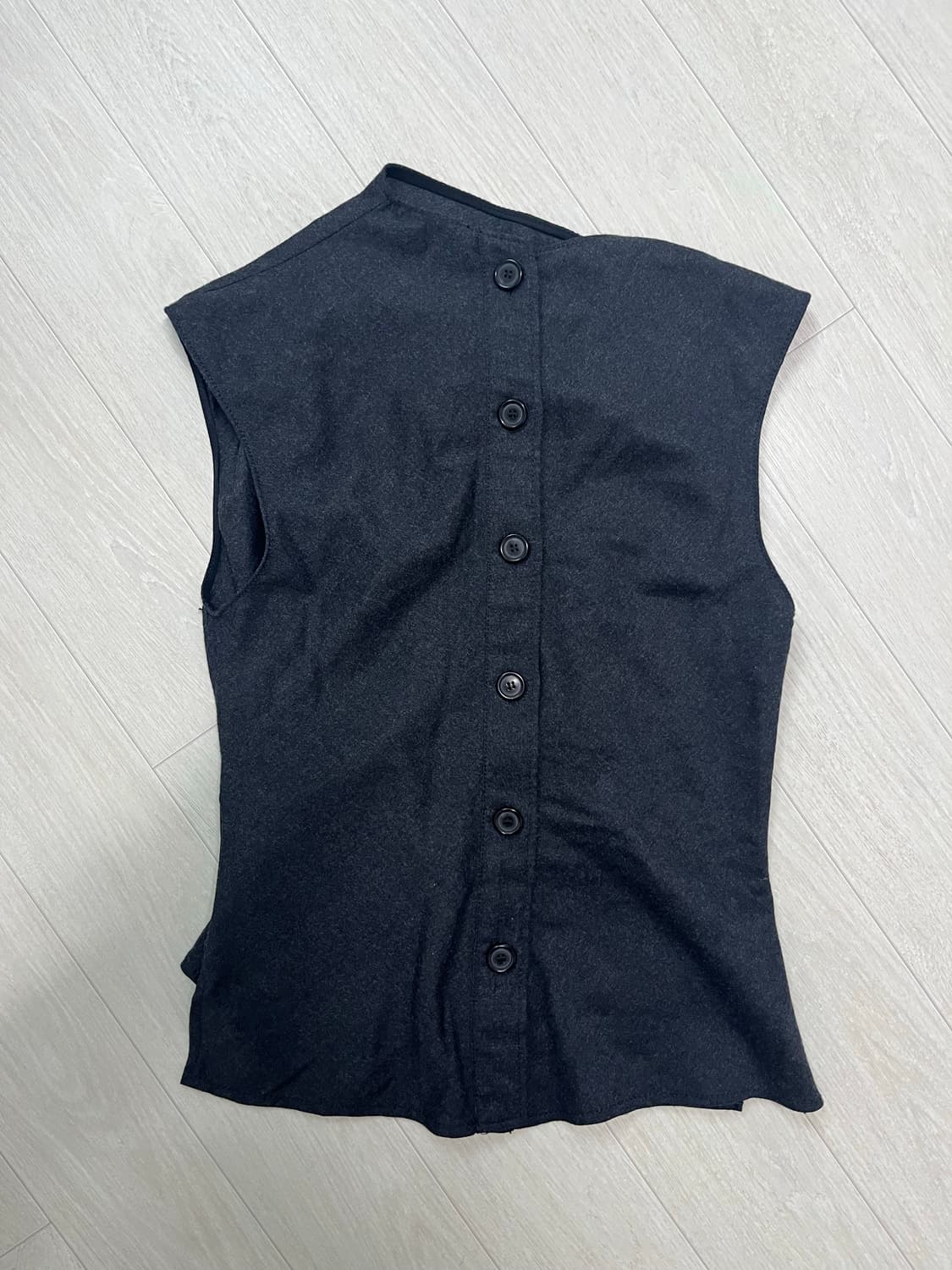 자라 울 드레이프 베스트 차콜s 상품이미지5