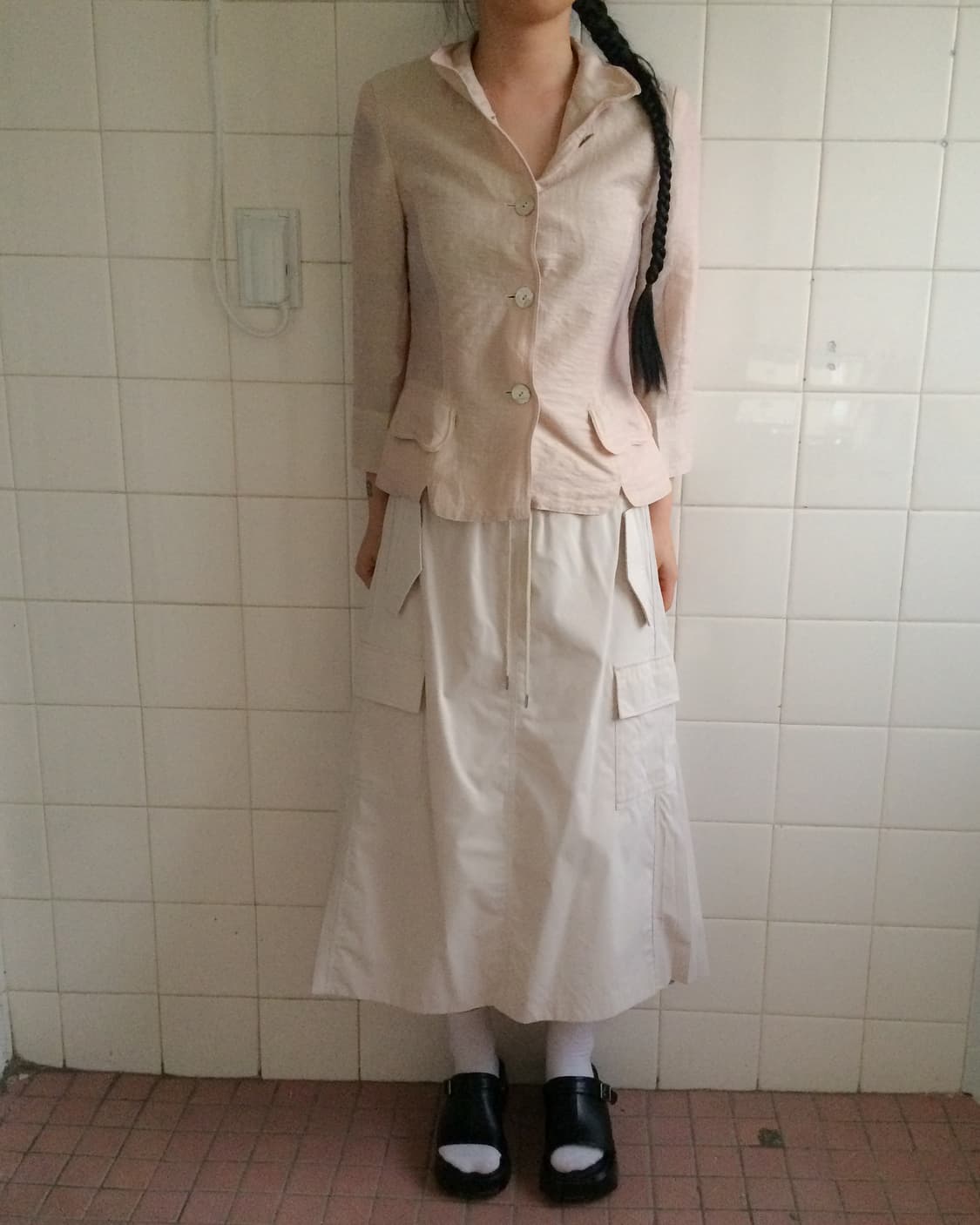 High neck glossy jacket 상품이미지6
