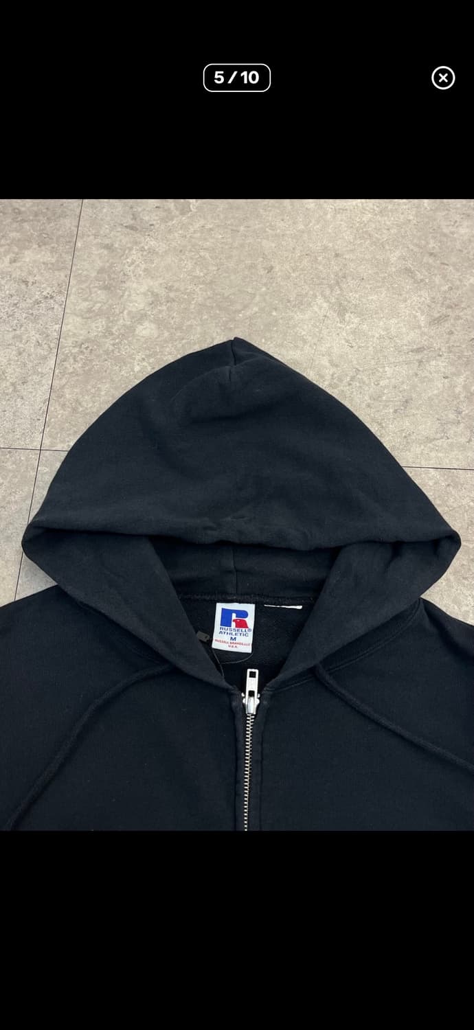 러셀 usa 후드집업 블랙 M 상품이미지4