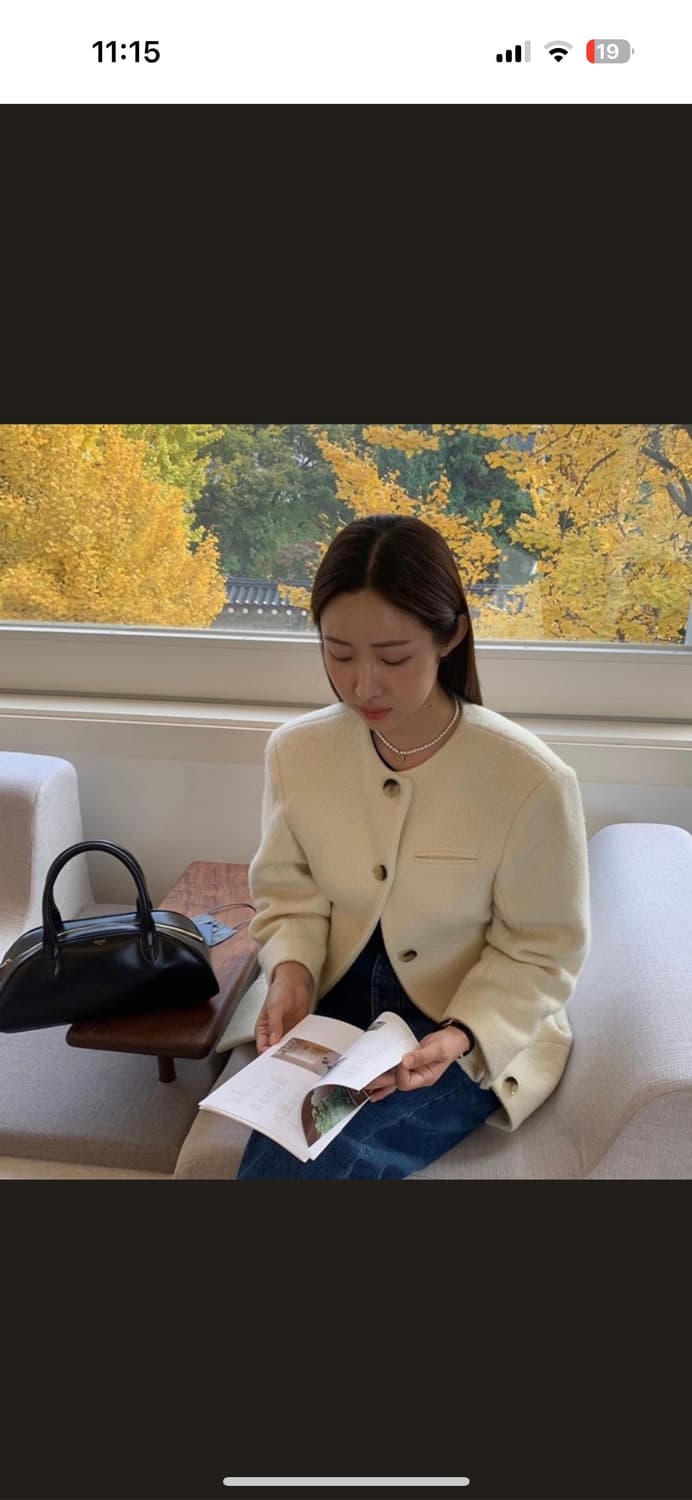 프레클 알파카 노카라 자켓 상품이미지4