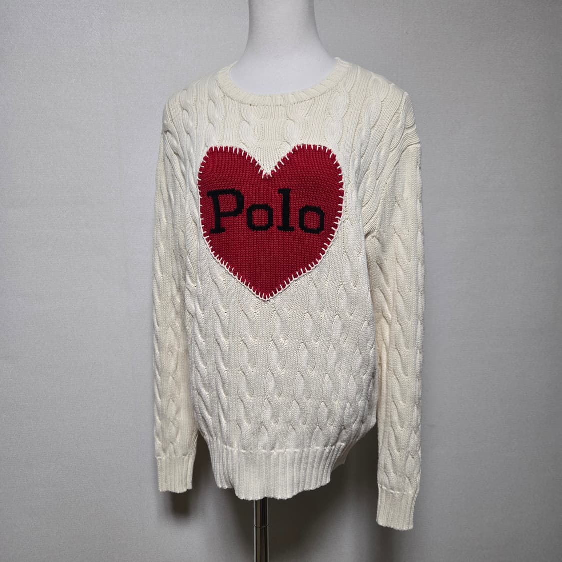 폴로랄프로렌 코튼 케이블 하트로고 니트 / 여성 니트 / 여자 니트  상품이미지7