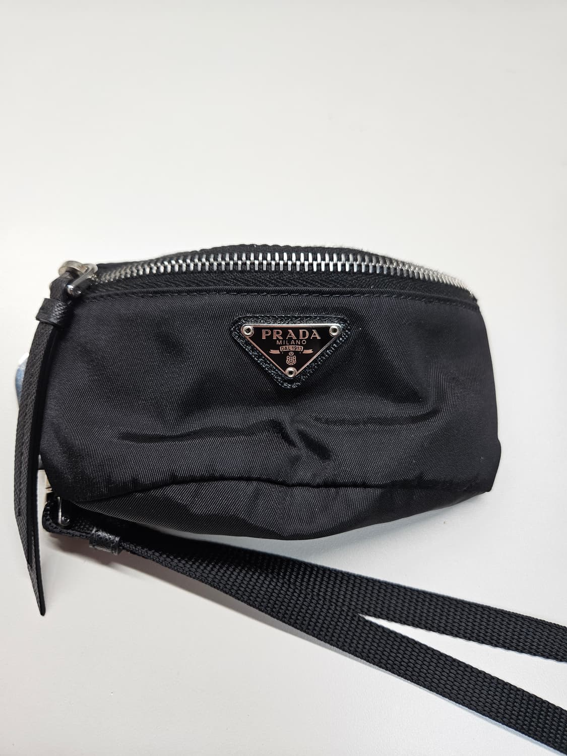 [정품, S+]프라다 나일론 스트랩 미니 파우치 블랙 상품이미지2