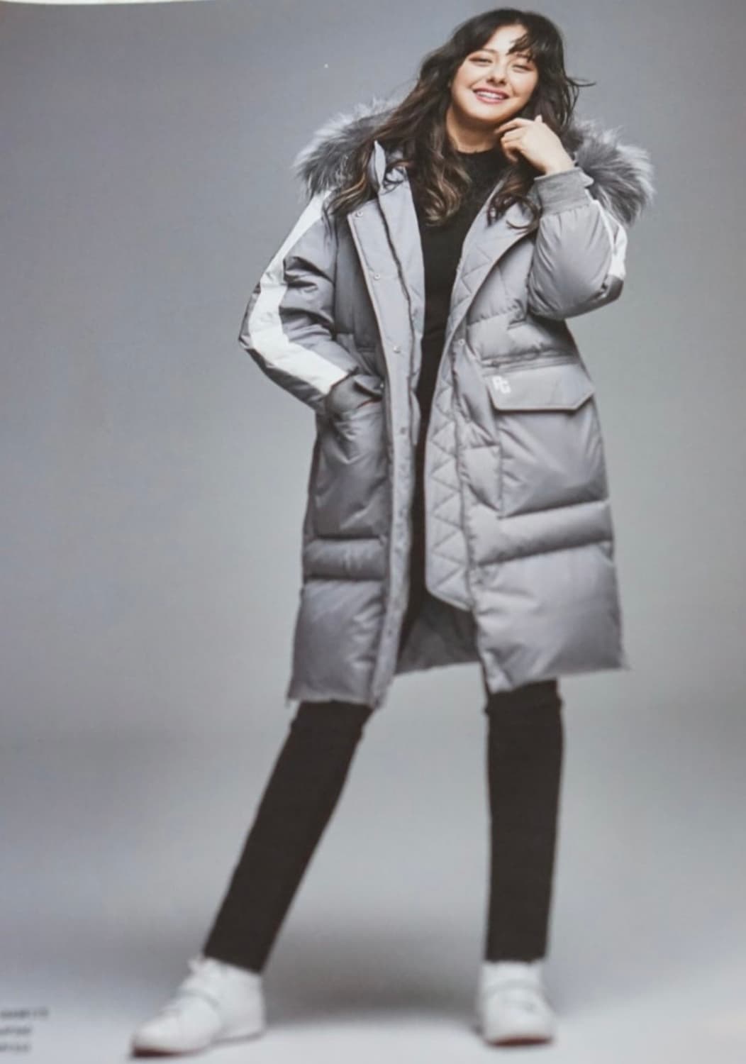 파리게이츠 라쿤 퍼 롱패딩 구스 다운 블랙 후드 거위 털 화이트 라인 0 상품이미지2