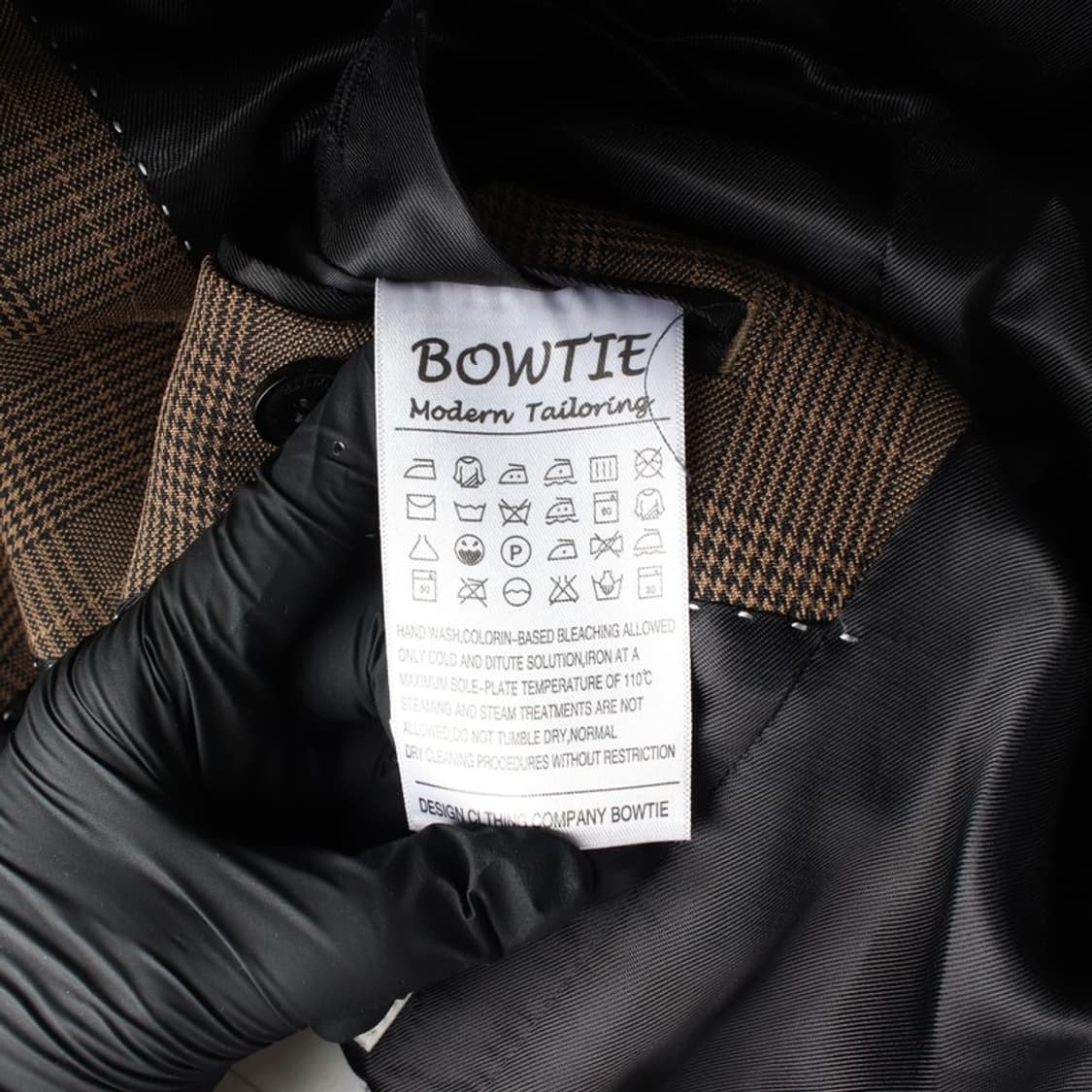 BOWTIE 브라운 하운드투스 체크 블레이저 XXL 상품이미지6