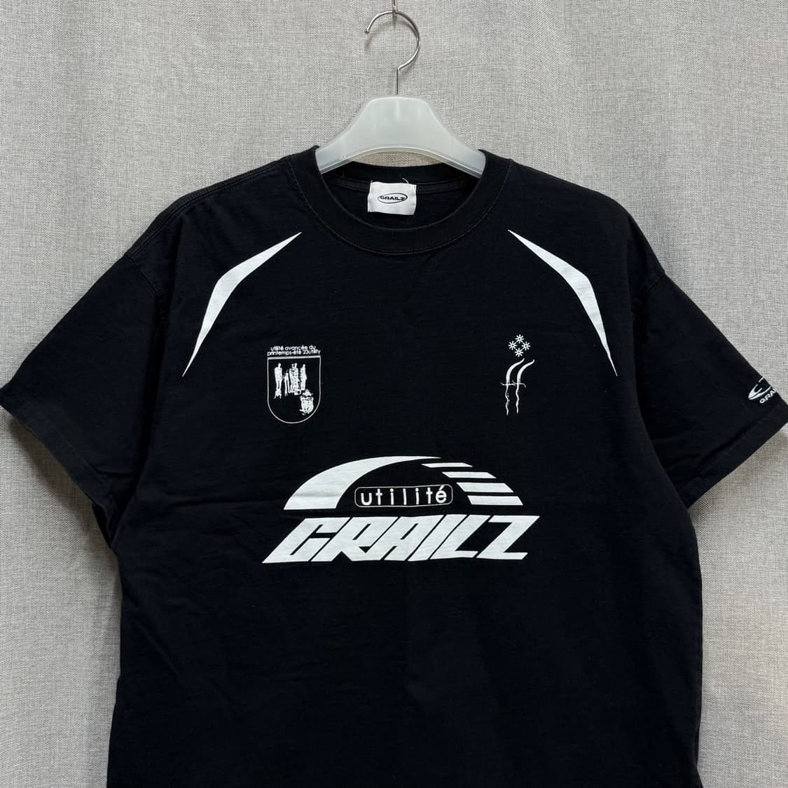 [F] GRAILZ 그레일즈 블랙 반팔 라운드 티셔츠 상품이미지3