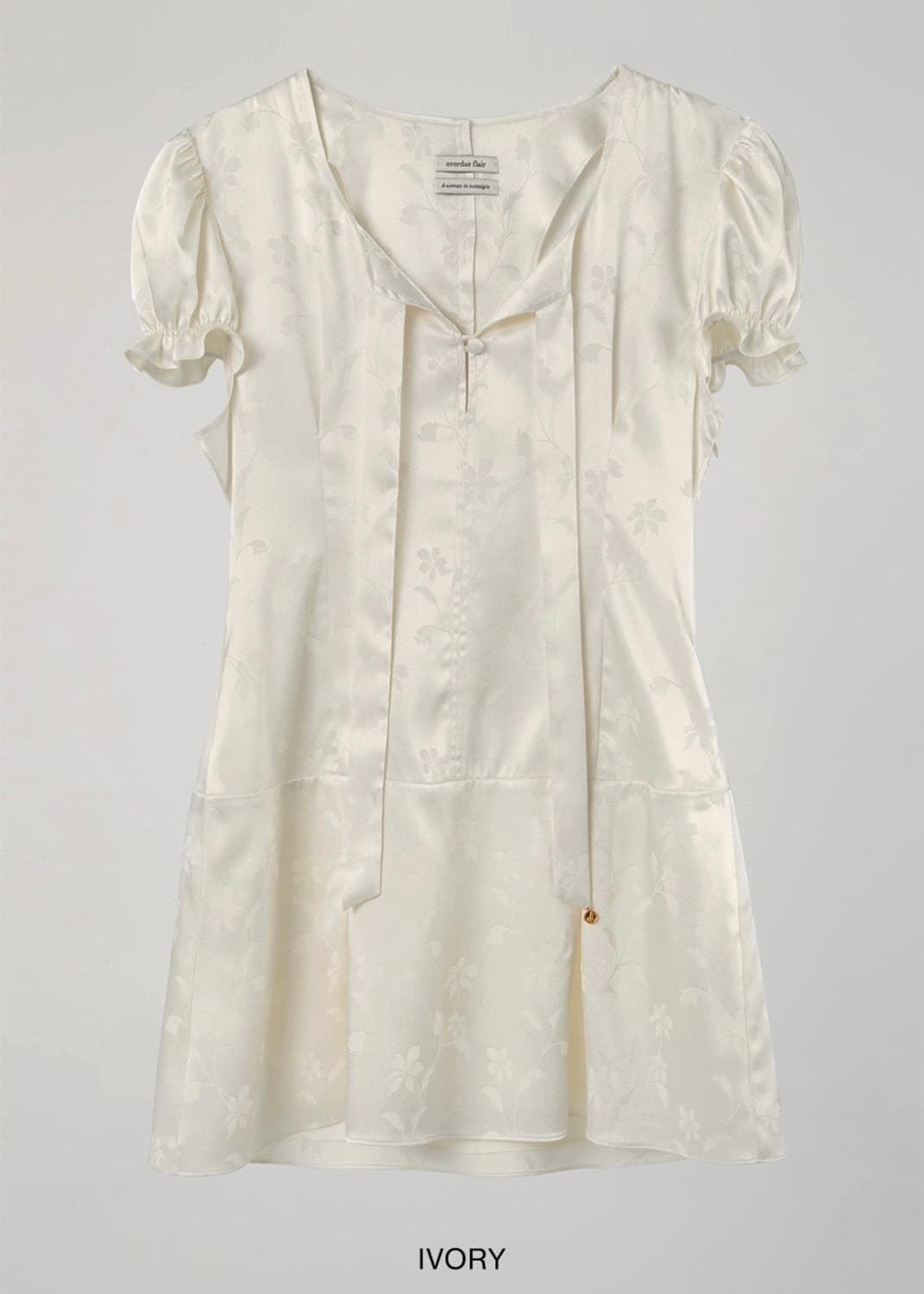 오버듀플레어 자카드 타이 원피스 jacquard tie ops 상품이미지3