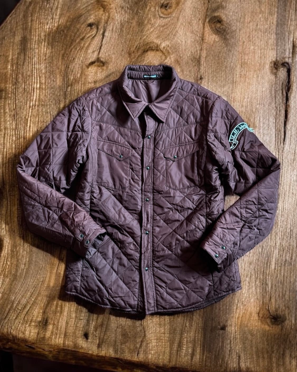스컬웍스 다이아몬드 퀼팅 웨스턴 셔츠 자켓 상품이미지2