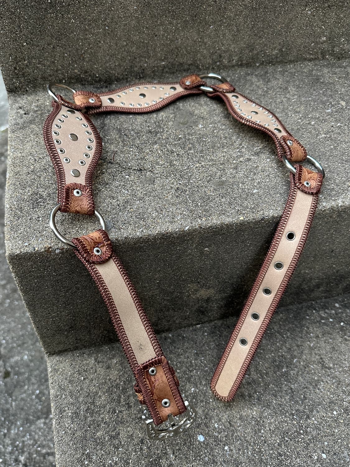 Western mood cubic detail belt 상품이미지4