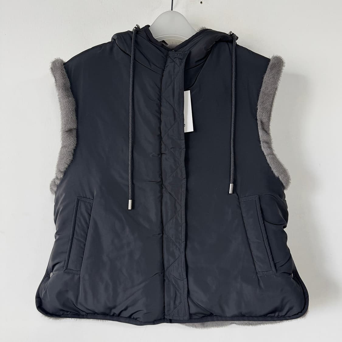 에꼴드파리 23 리버시블 후드 퍼 베스트 [새상품] 상품이미지2