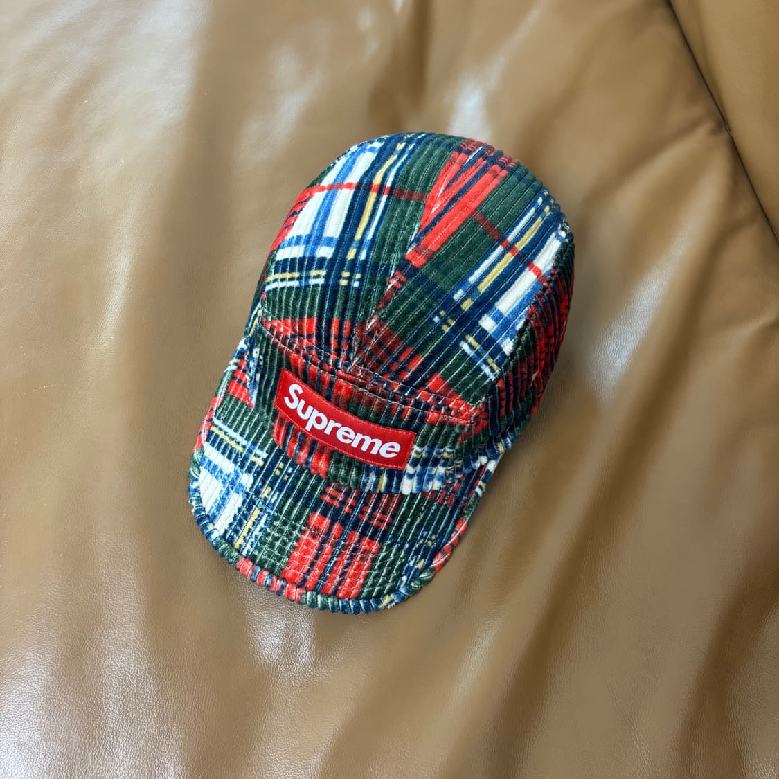 슈프림 캠프캡 모자 박스로고 22ss 플래드 체크 상품이미지6