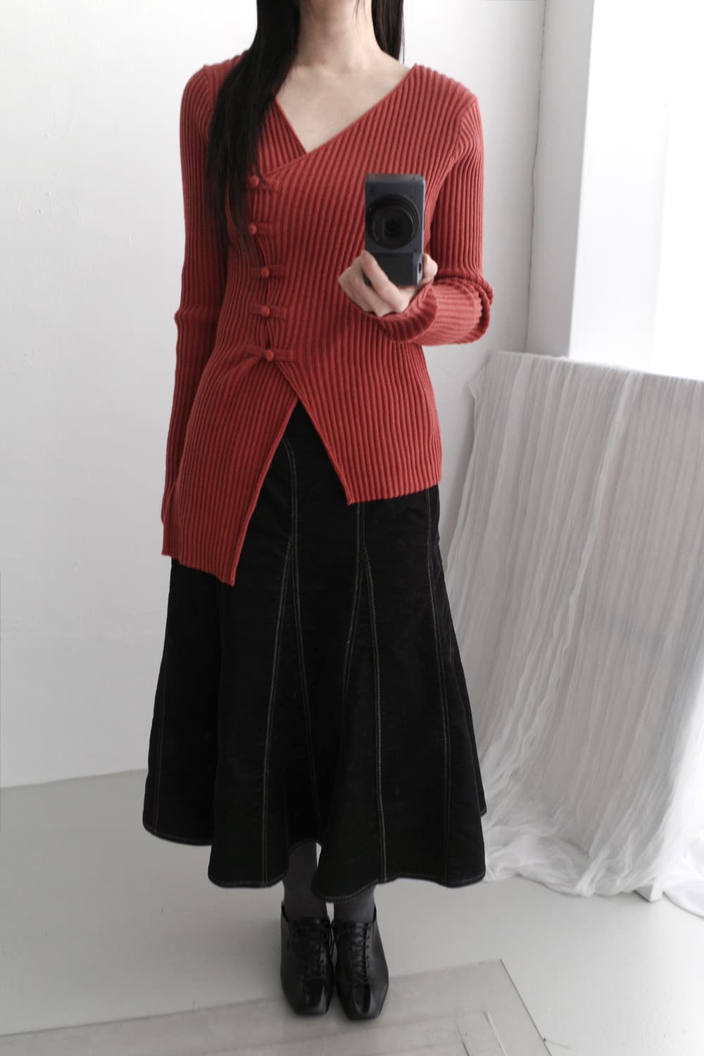 unbalanced long knit 상품이미지6