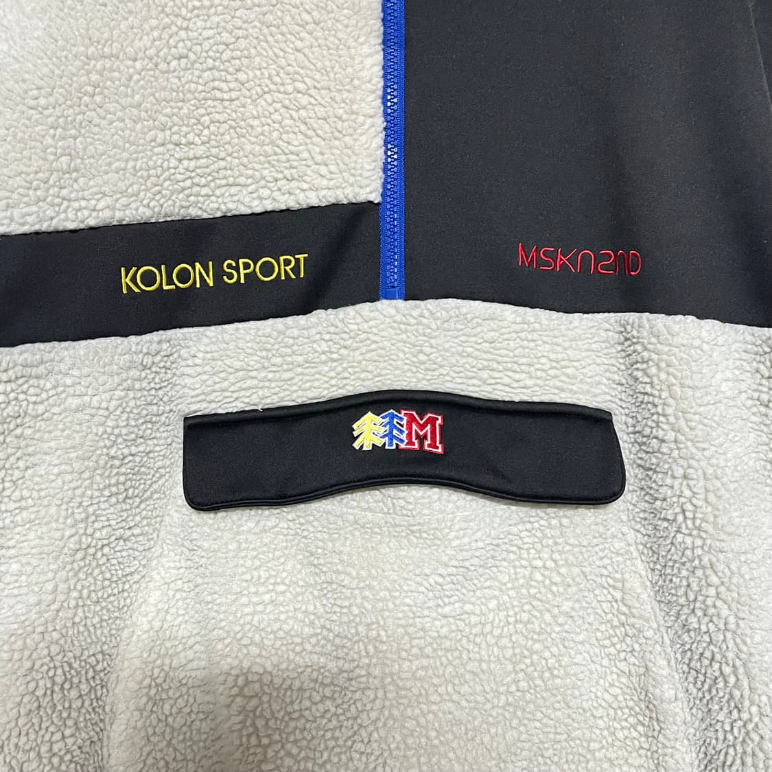 코오롱 스포츠 45주년 뽀글이 반집업 긴팔 M 상품이미지5