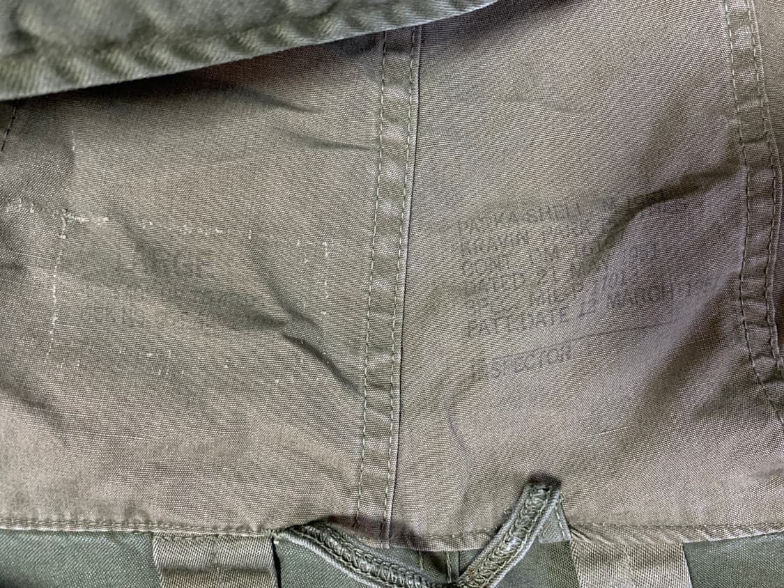 오리지널 M-51 피쉬테일 파카 1세대 진나단 풀세트 상품이미지4